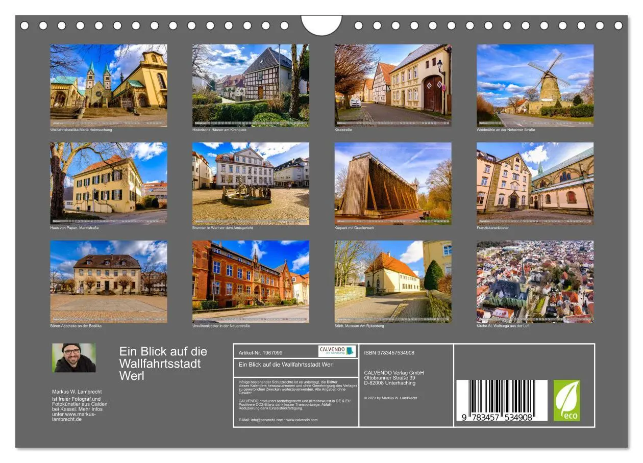 Bild: 9783457534908 | Ein Blick auf die Wallfahrtsstadt Werl (Wandkalender 2026 DIN A4...