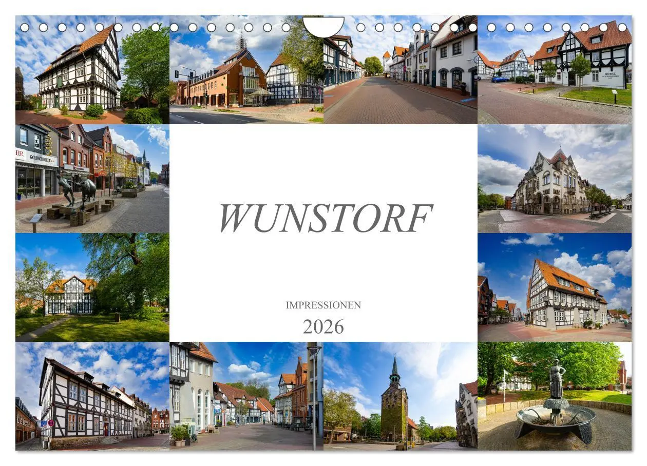 Cover: 9783457604908 | Wunstorf Impressionen (Wandkalender 2026 DIN A4 quer), CALVENDO...