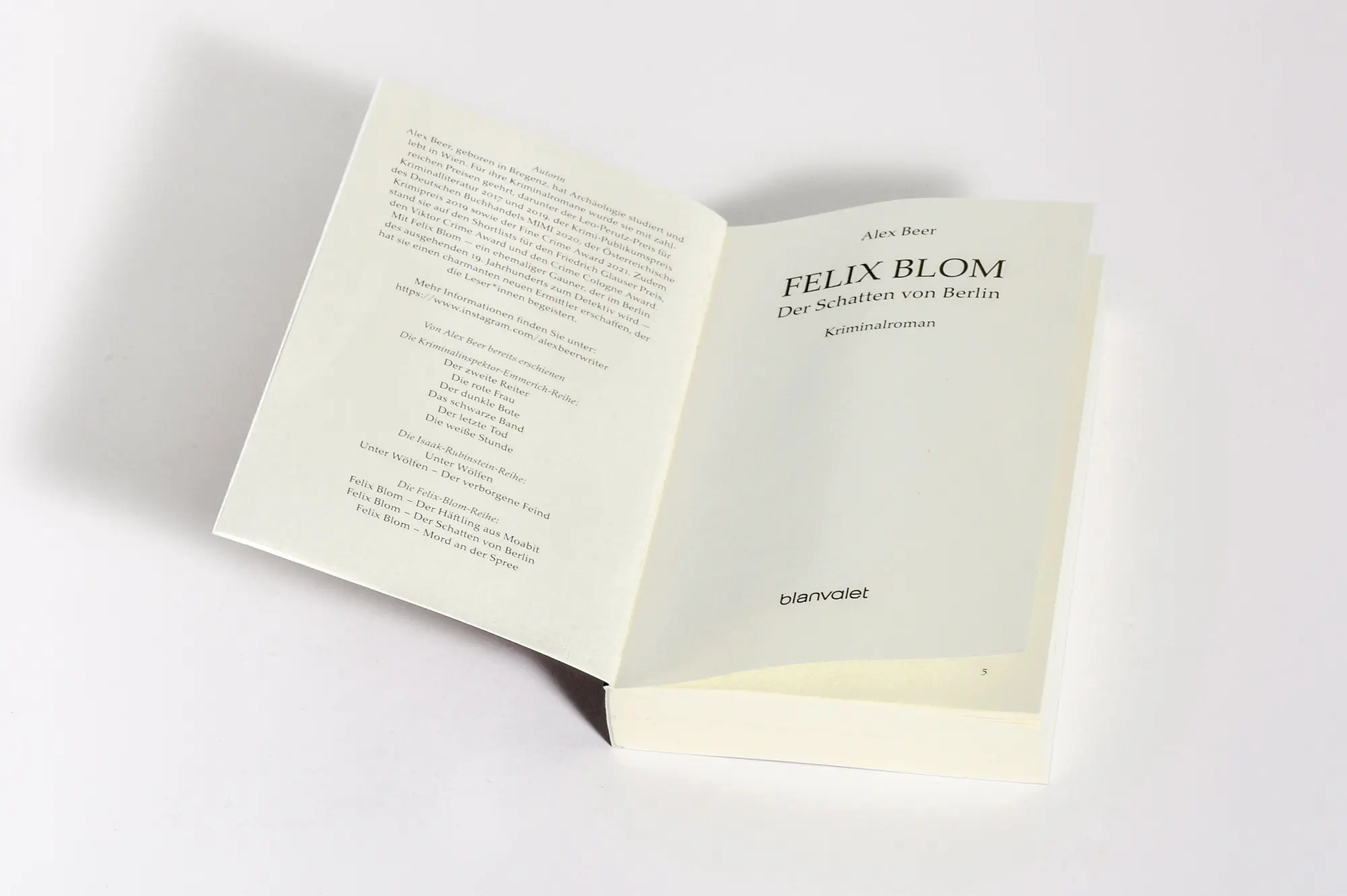 Bild: 9783734114908 | Felix Blom. Der Schatten von Berlin | Alex Beer | Taschenbuch | 336 S.