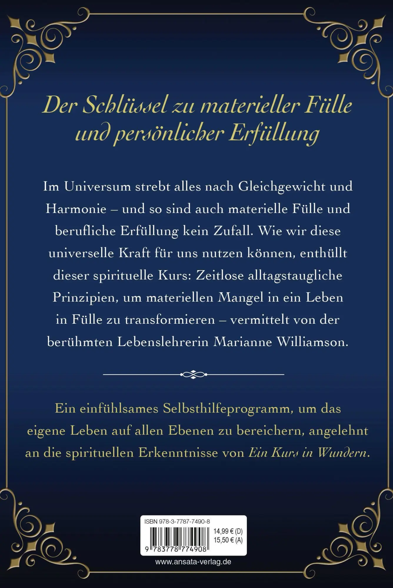 Bild: 9783778774908 | Das Gesetz des göttlichen Ausgleichs | Marianne Williamson | Buch