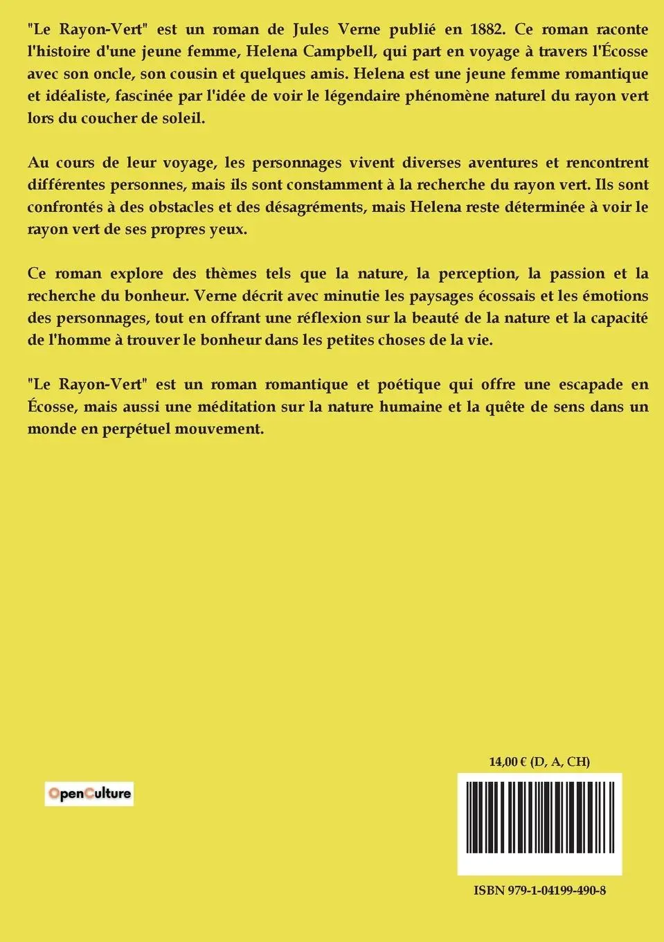 Rückseite: 9791041994908 | Le Rayon-Vert | Jules Verne | Taschenbuch | Französisch | 2024
