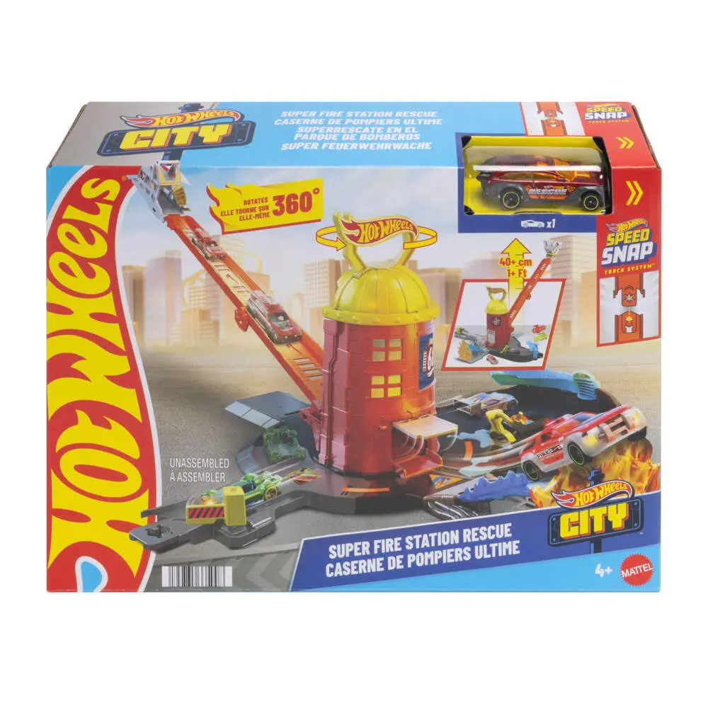 Cover: 194735335008 | Hot Wheels City Super Feuerwehrwache | Fensterkarton | JHL95 | Deutsch