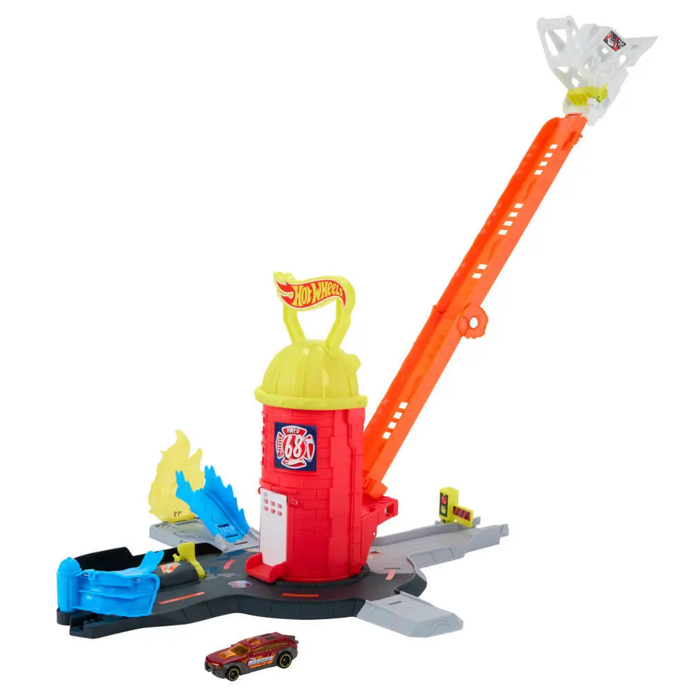 Bild: 194735335008 | Hot Wheels City Super Feuerwehrwache | Fensterkarton | JHL95 | Deutsch