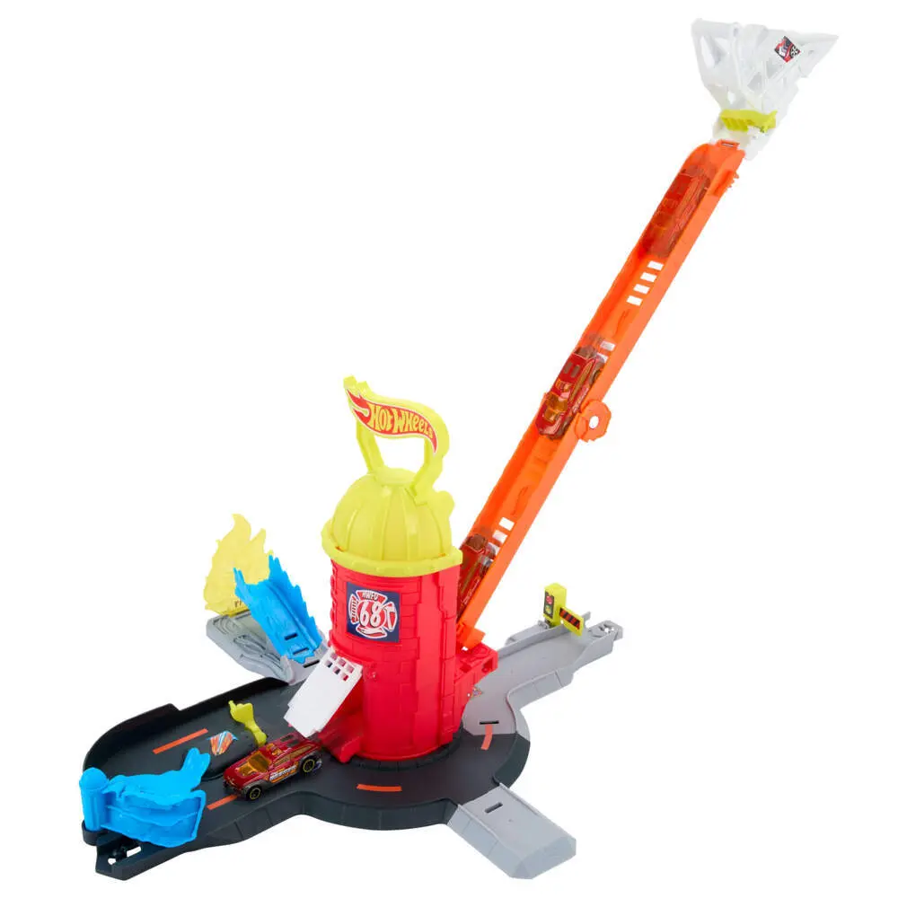 Bild: 194735335008 | Hot Wheels City Super Feuerwehrwache | Fensterkarton | JHL95 | Deutsch
