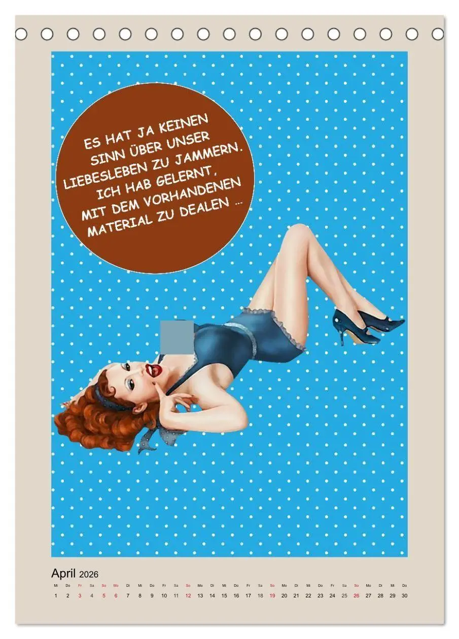 Bild: 9783516375008 | Loses Mundwerk im Pin-up Stil. Lustige Sprüche von Frau zu Mann...