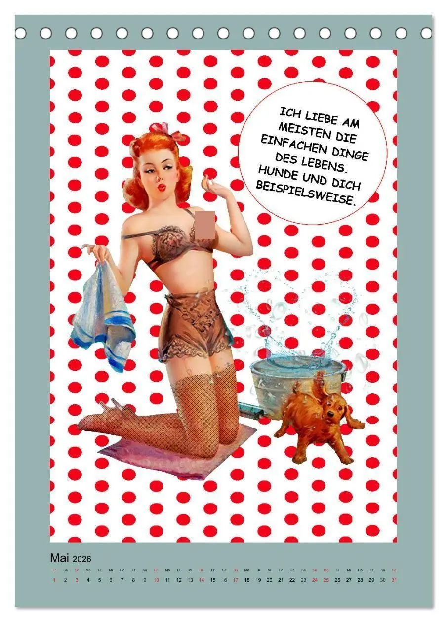 Bild: 9783516375008 | Loses Mundwerk im Pin-up Stil. Lustige Sprüche von Frau zu Mann...