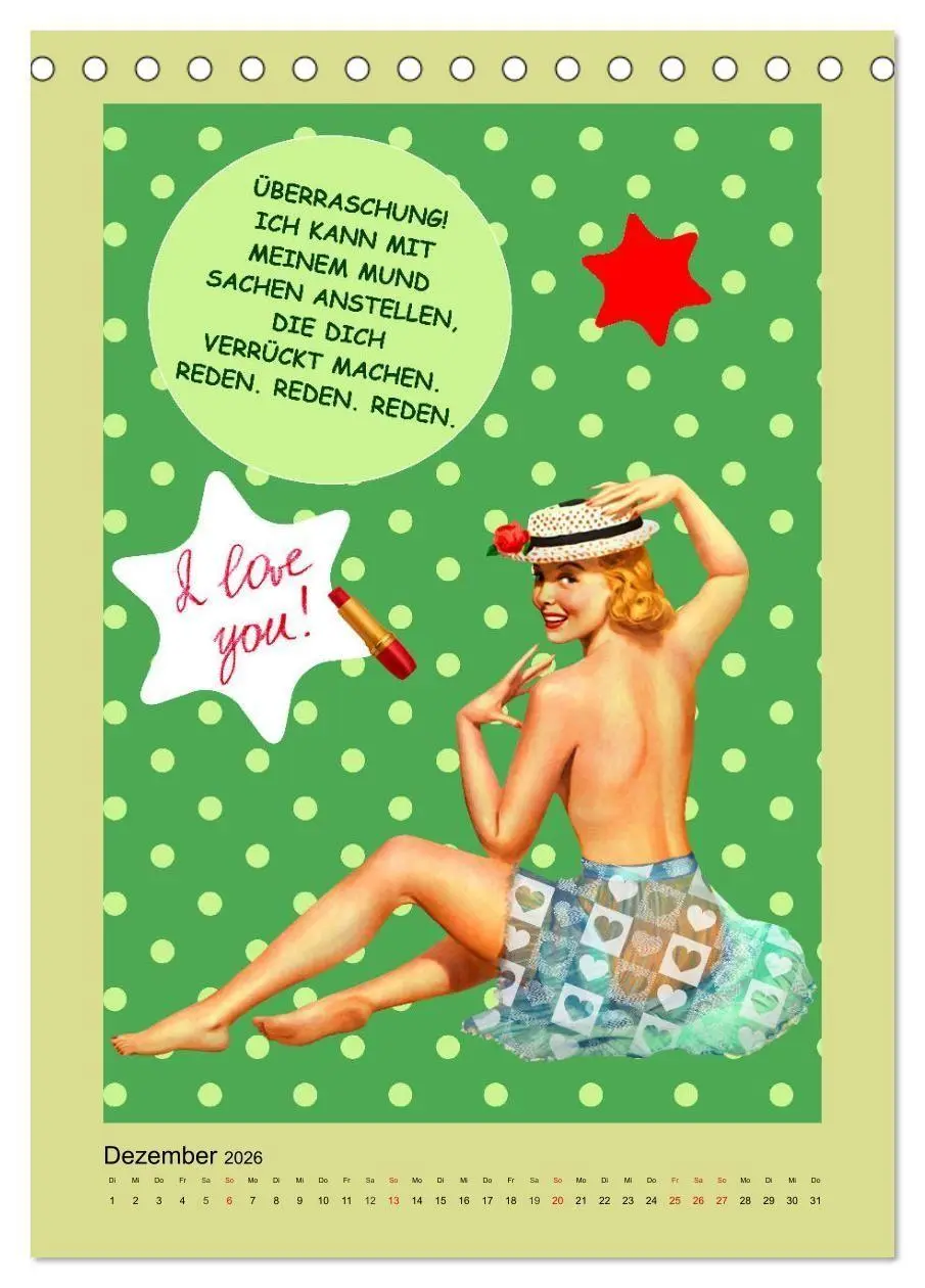 Bild: 9783516375008 | Loses Mundwerk im Pin-up Stil. Lustige Sprüche von Frau zu Mann...