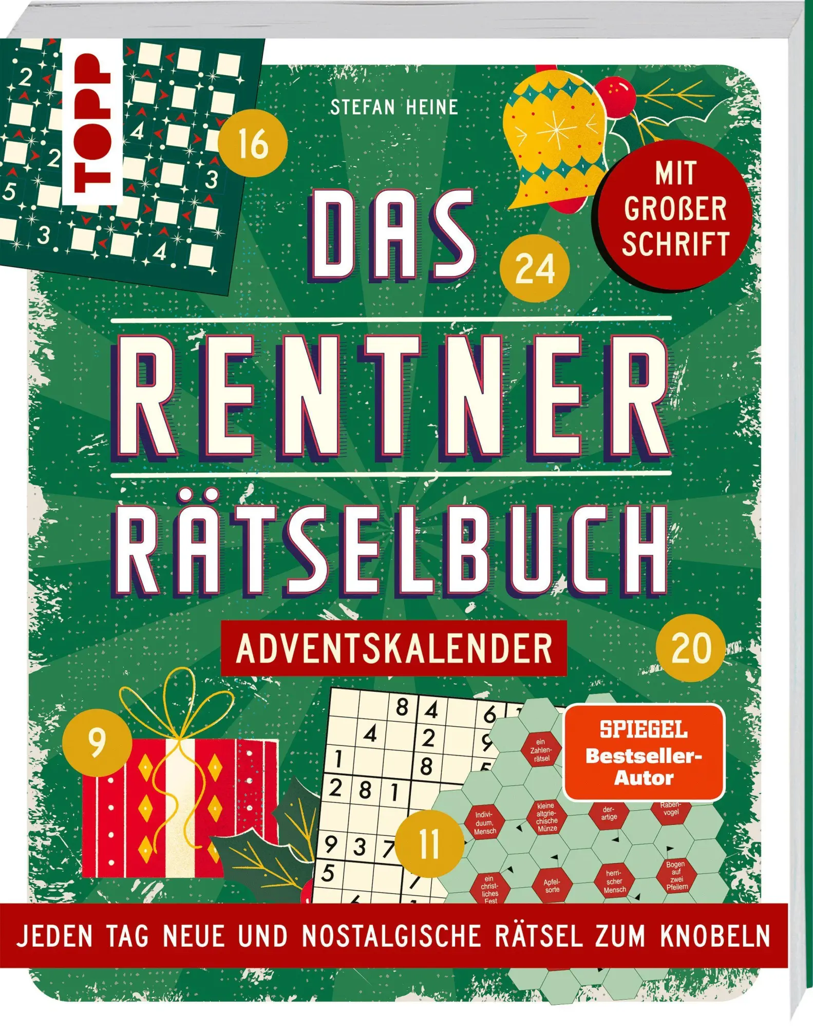Cover: 9783735855008 | Das Rentner-Rätselbuch - Adventskalender | Stefan Heine | Taschenbuch