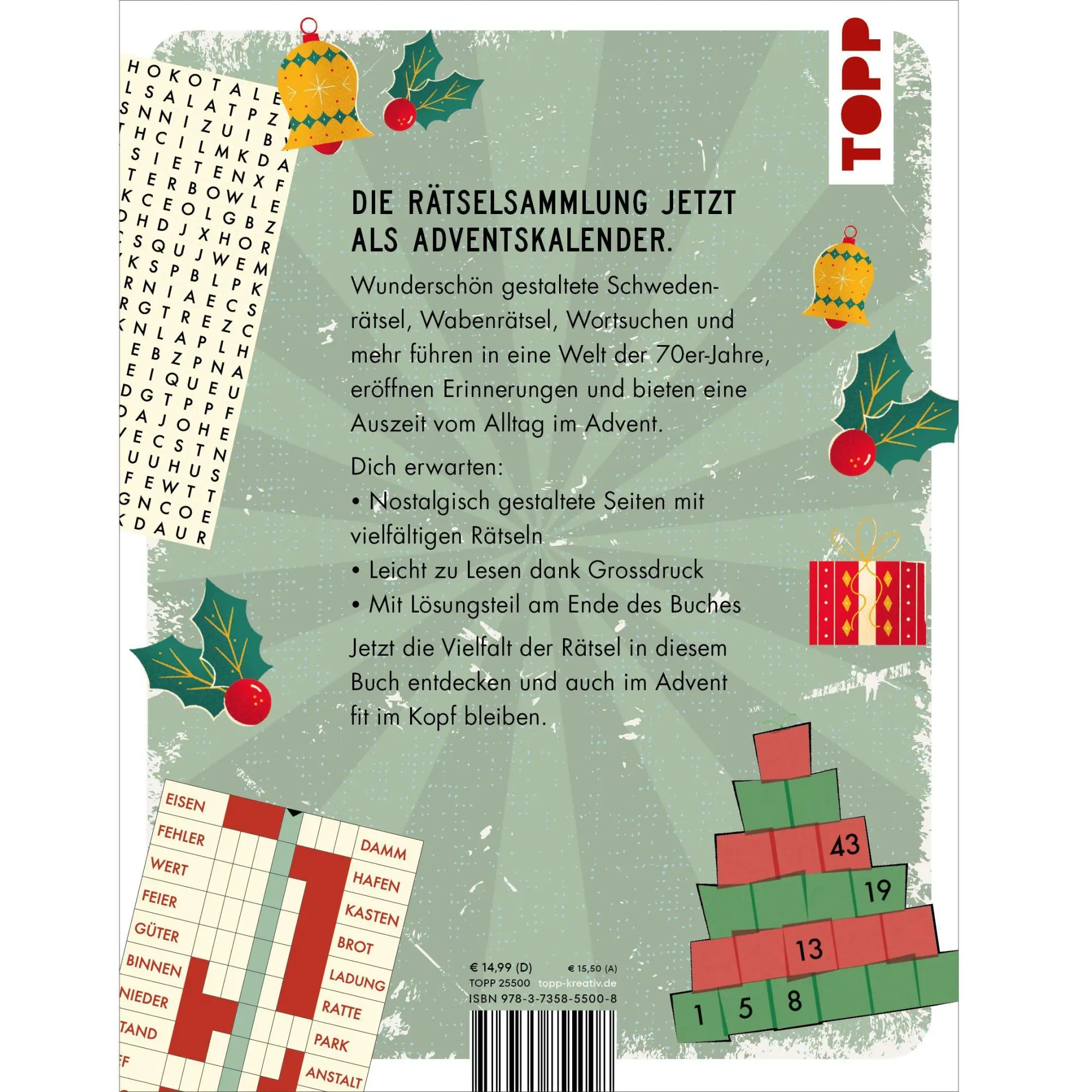 Bild: 9783735855008 | Das Rentner-Rätselbuch - Adventskalender | Stefan Heine | Taschenbuch