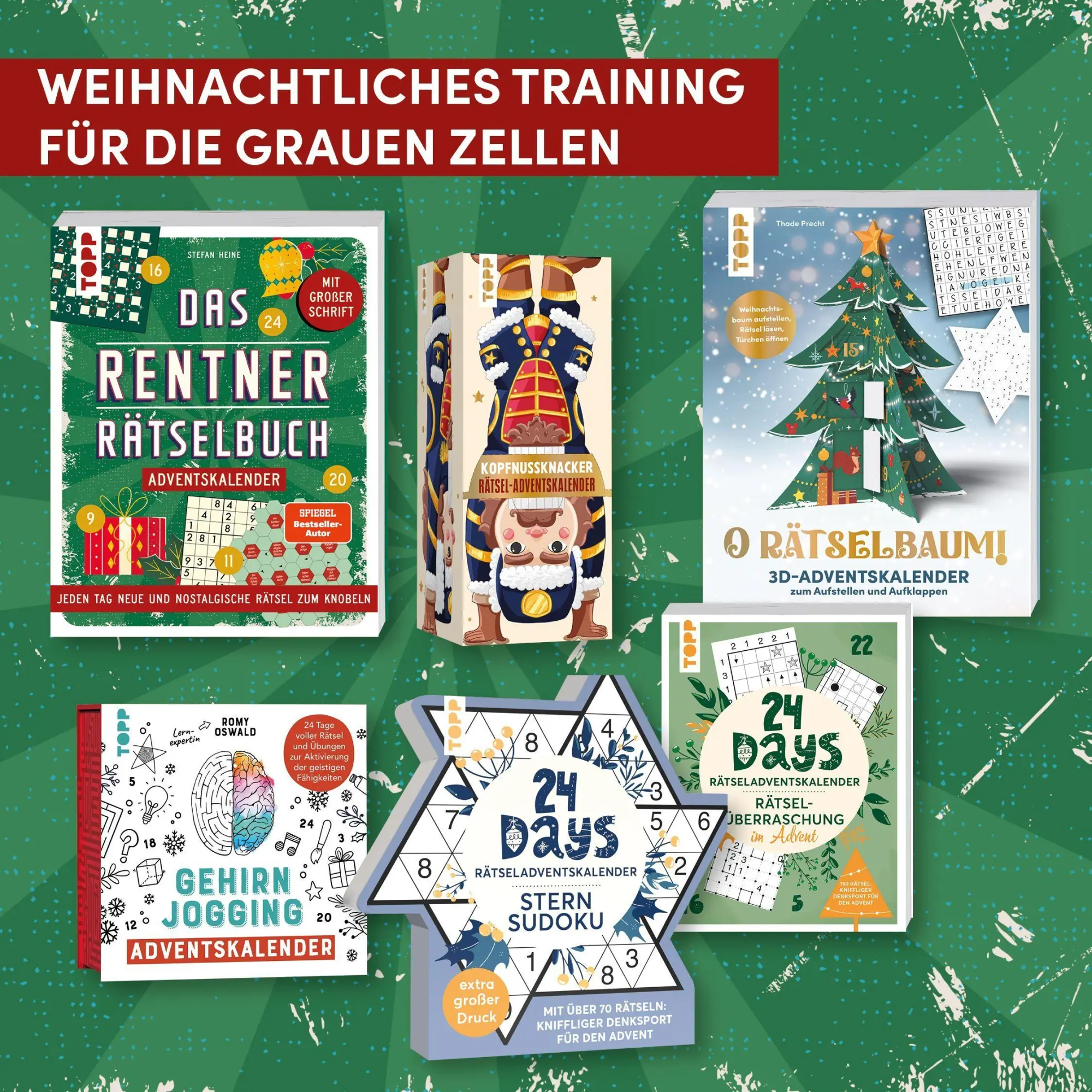 Bild: 9783735855008 | Das Rentner-Rätselbuch - Adventskalender | Stefan Heine | Taschenbuch