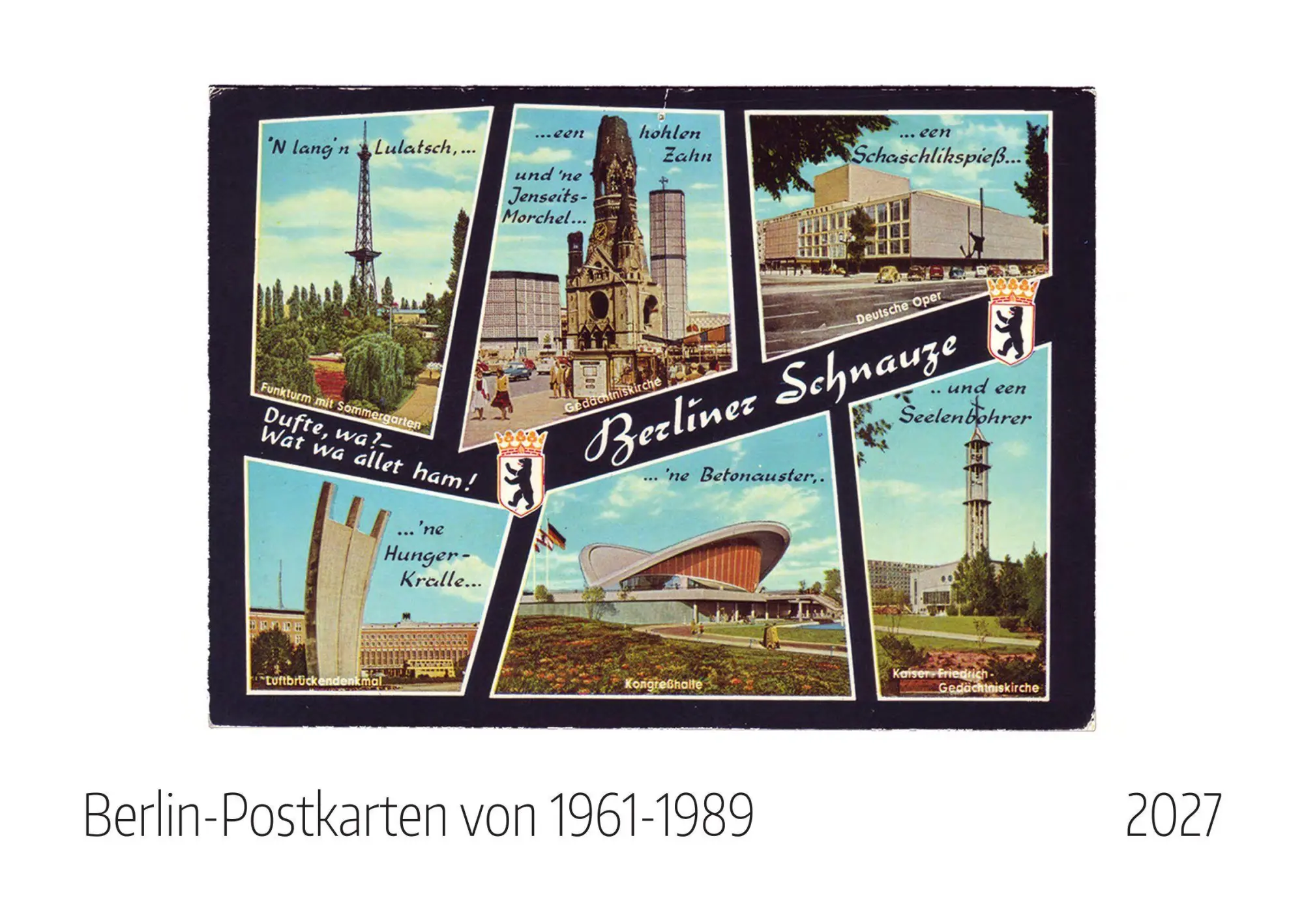 Cover: 9783912825008 | Berlin Postkarten 1961-1989 Kalender 2027 | Kalender | Deutsch | 2027