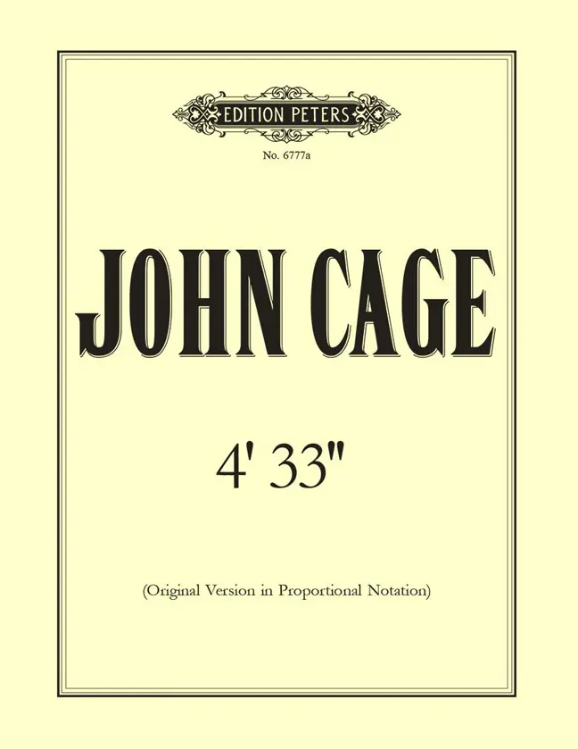 Cover: 9790300745008 | 4'33'' (Original Version in Proportional Notation) | John Cage | Buch