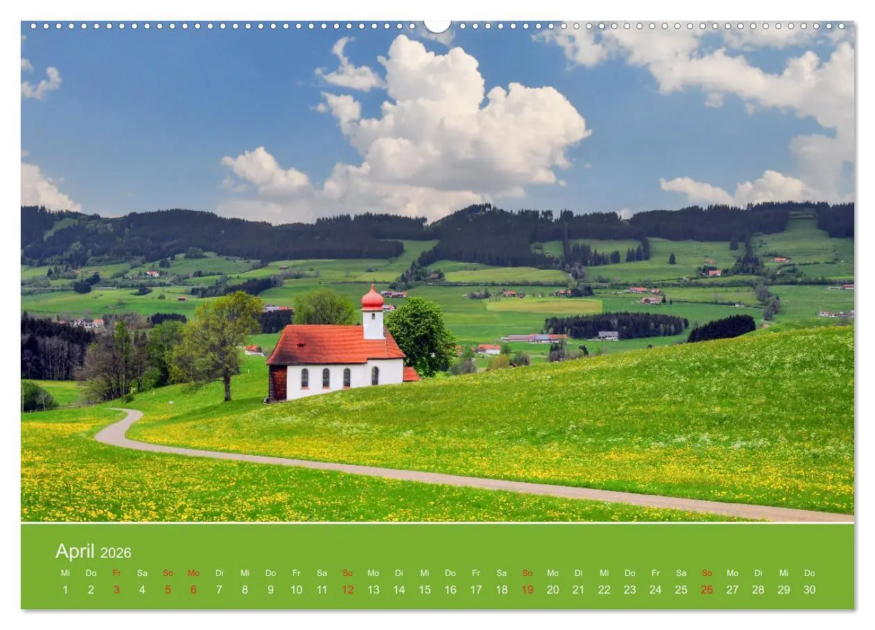 Bild: 9783457275108 | Wo das Allgäu am schönsten ist (Wandkalender 2026 DIN A2 quer),...