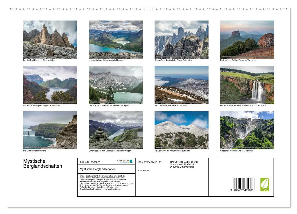 Bild: 9783457415108 | Mystische Berglandschaften (hochwertiger Premium Wandkalender 2026...