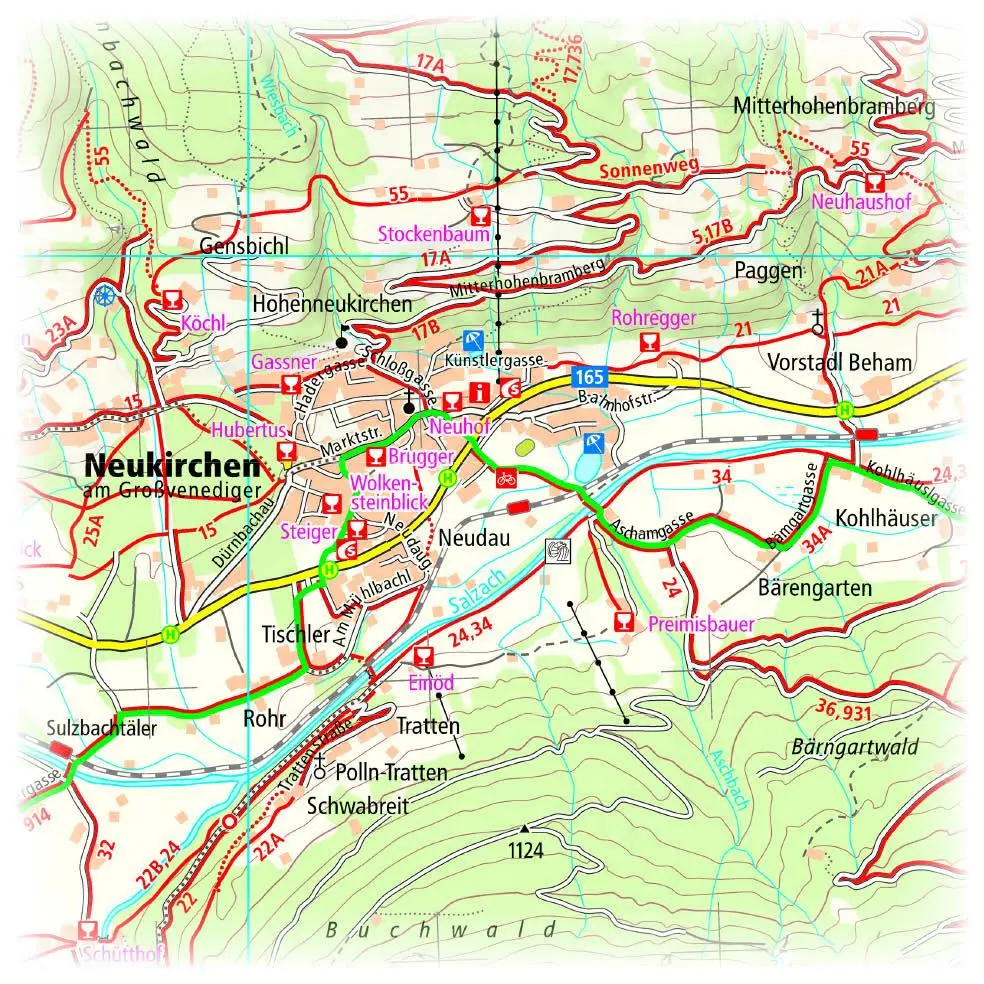 Bild: 9783961325108 | Venedigergruppe, Oberpinzgau, Virgental Wander- und Radkarte 1 : 35...