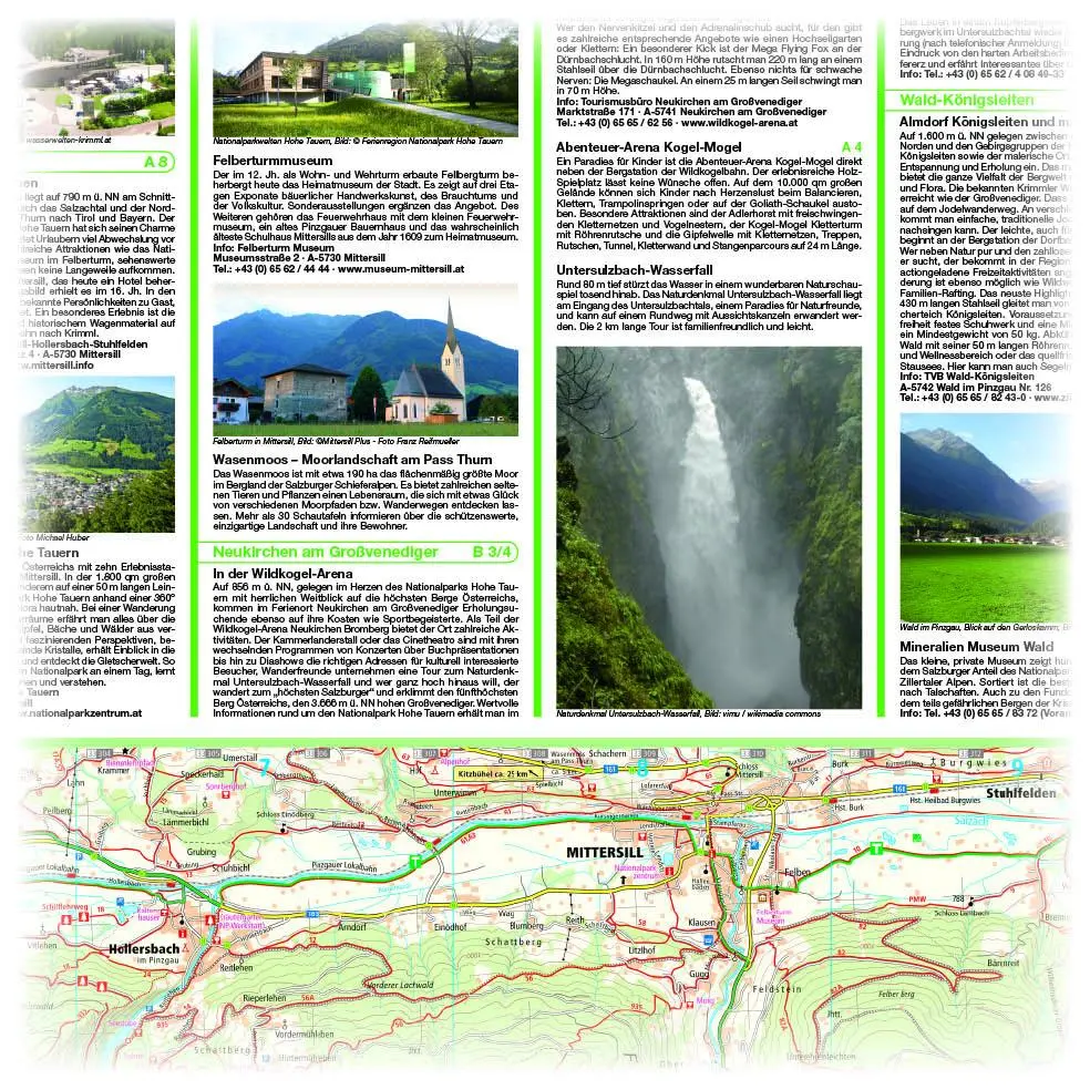 Bild: 9783961325108 | Venedigergruppe, Oberpinzgau, Virgental Wander- und Radkarte 1 : 35...