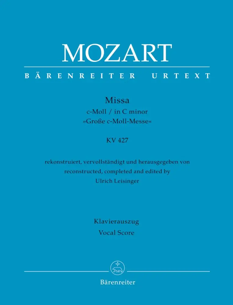Cover: 9790006565108 | Missa c-Moll KV 427 'Große c-Moll-Messe' | Wolfgang Amadeus Mozart