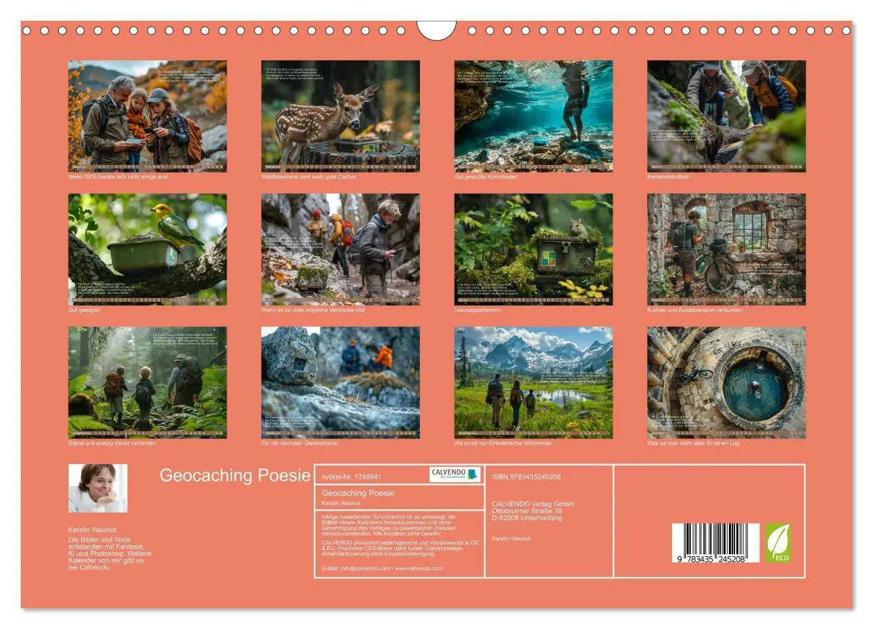 Bild: 9783435245208 | Geocaching Poesie (Wandkalender 2025 DIN A3 quer), CALVENDO...