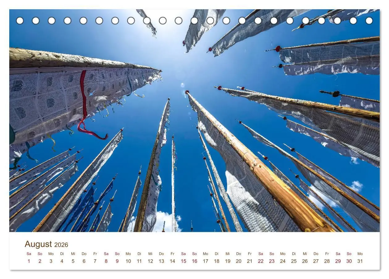 Bild: 9783457715208 | Mystisches Bhutan (Tischkalender 2026 DIN A5 quer), CALVENDO...