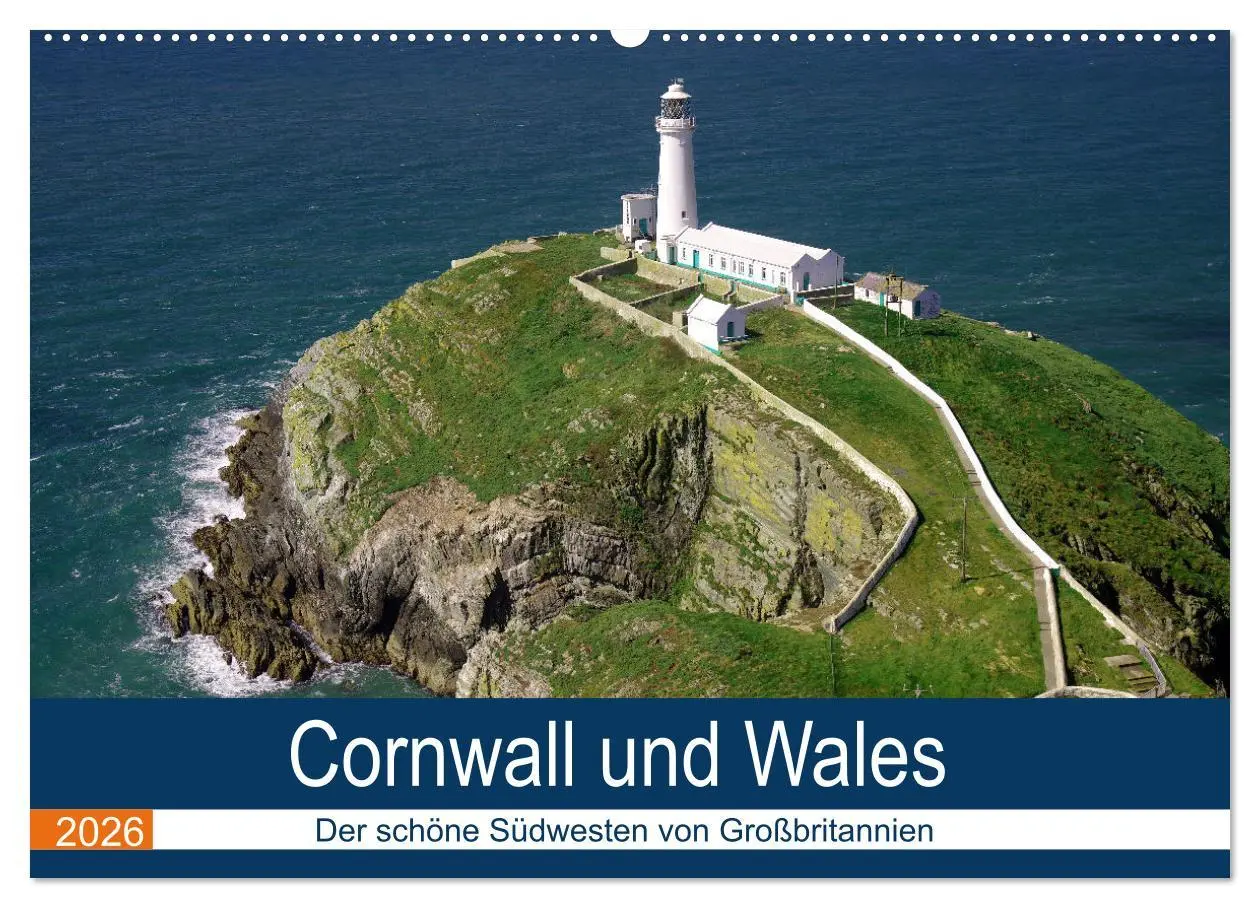 Cover: 9783457885208 | Cornwall und Wales (Wandkalender 2026 DIN A2 quer), CALVENDO...