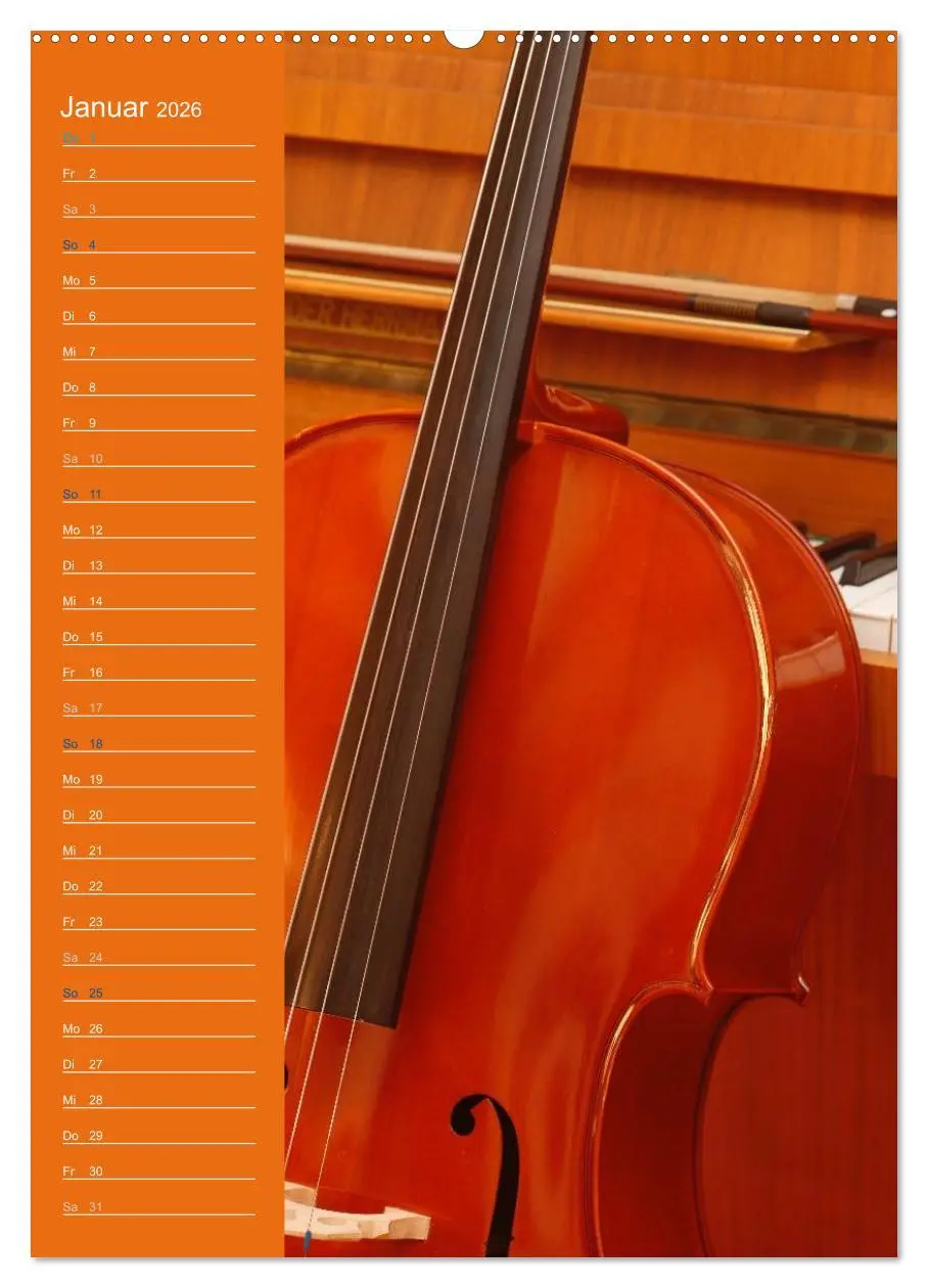 Bild: 9783516425208 | Geliebtes Cello (hochwertiger Premium Wandkalender 2026 DIN A2...