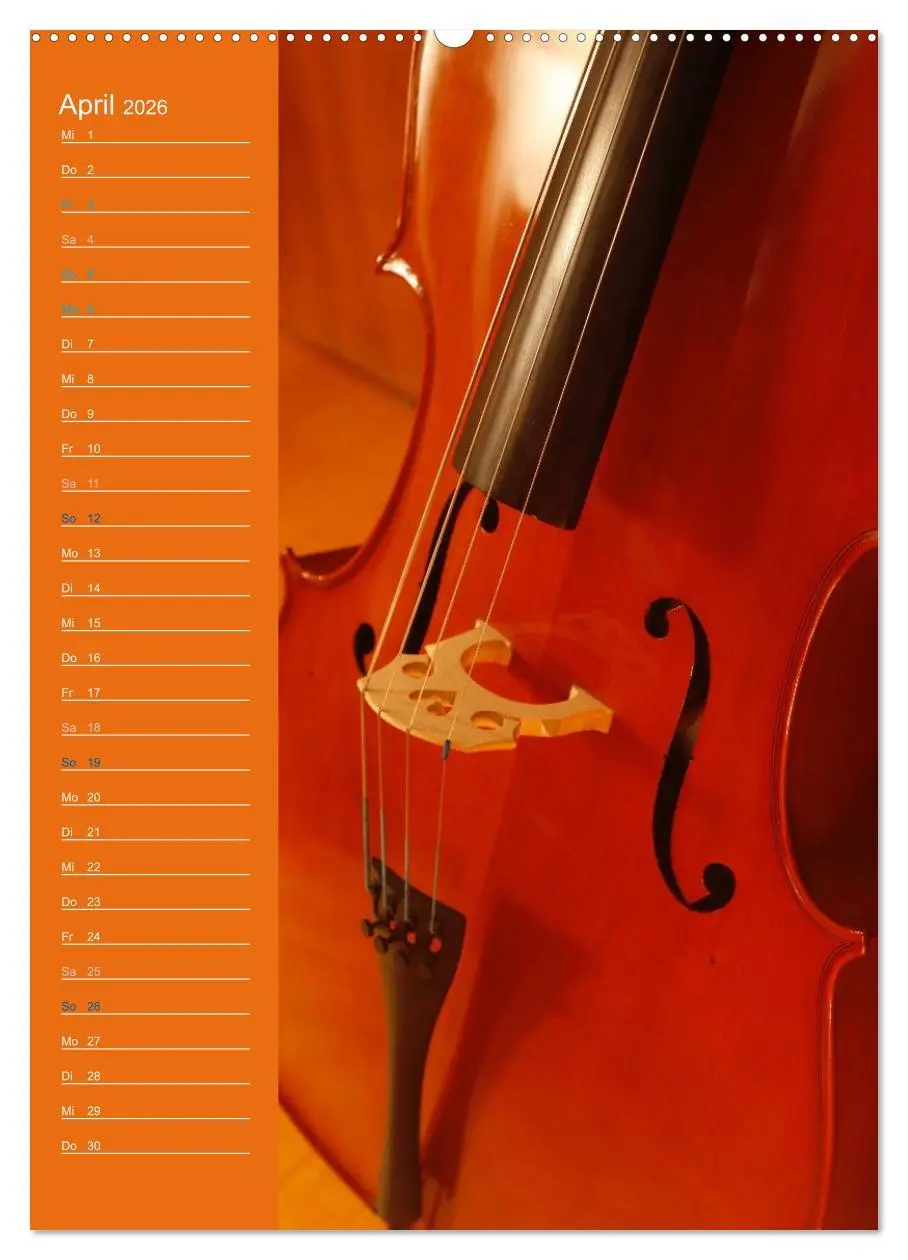 Bild: 9783516425208 | Geliebtes Cello (hochwertiger Premium Wandkalender 2026 DIN A2...