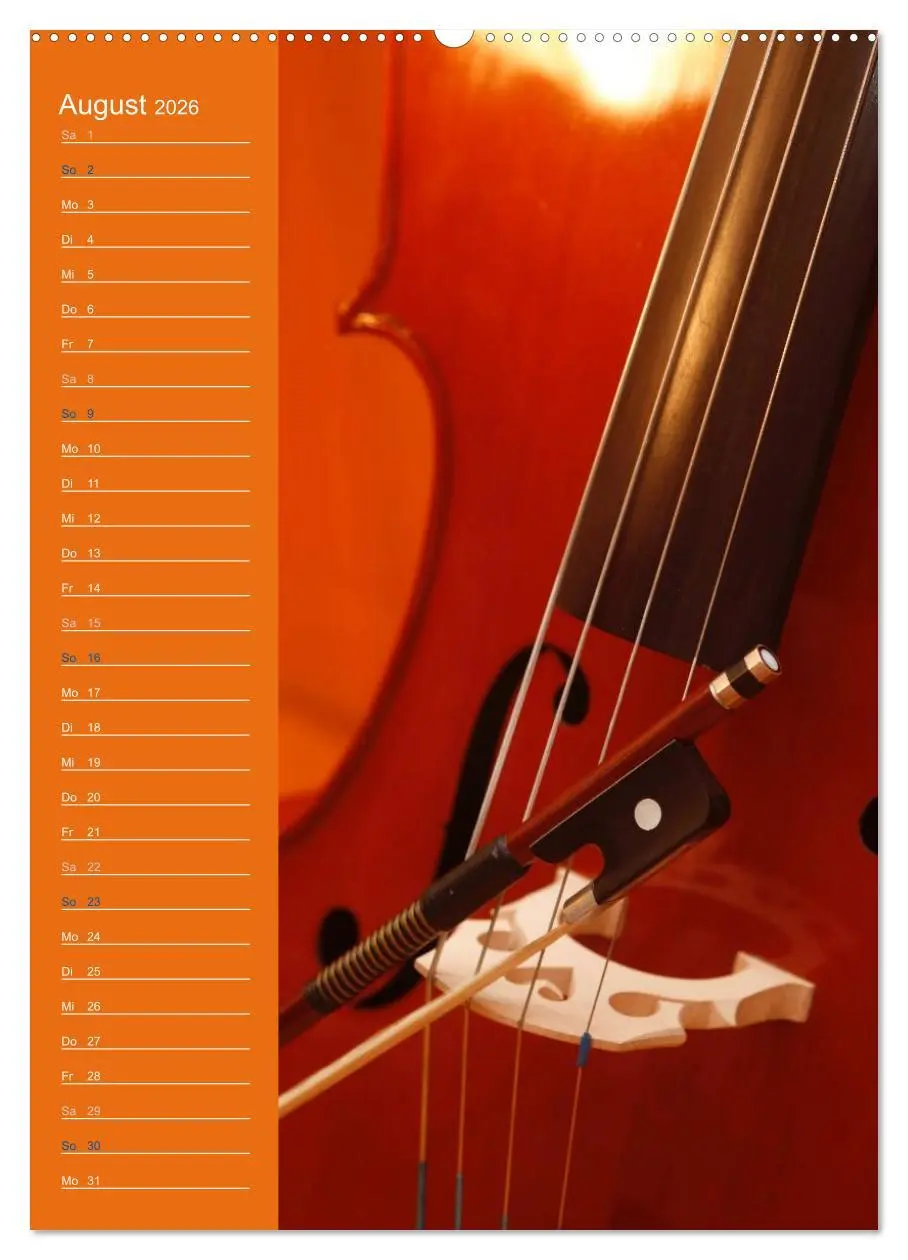 Bild: 9783516425208 | Geliebtes Cello (hochwertiger Premium Wandkalender 2026 DIN A2...