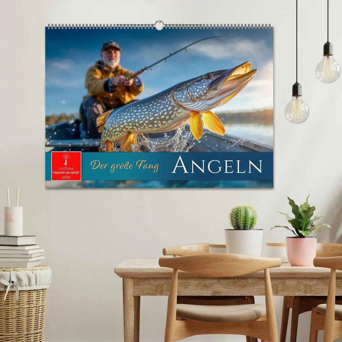 Bild: 9783516665208 | Angeln - der große Fang (Wandkalender 2026 DIN A2 quer), CALVENDO...