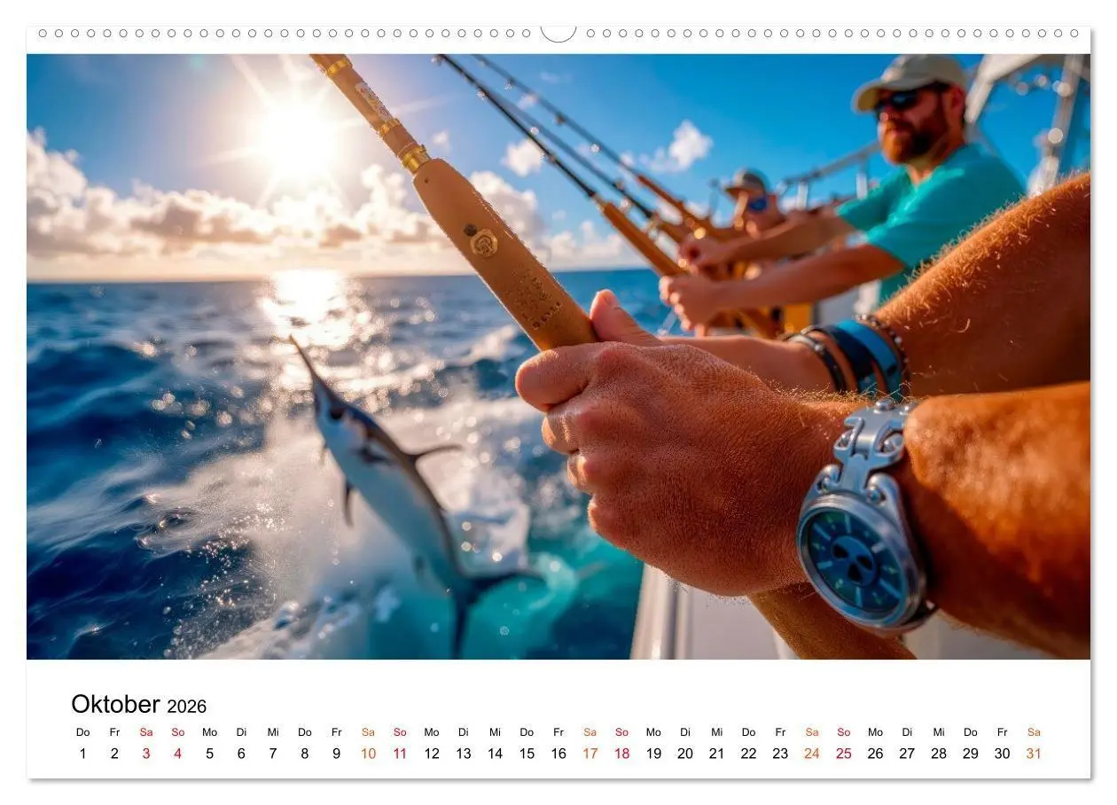 Bild: 9783516665208 | Angeln - der große Fang (Wandkalender 2026 DIN A2 quer), CALVENDO...
