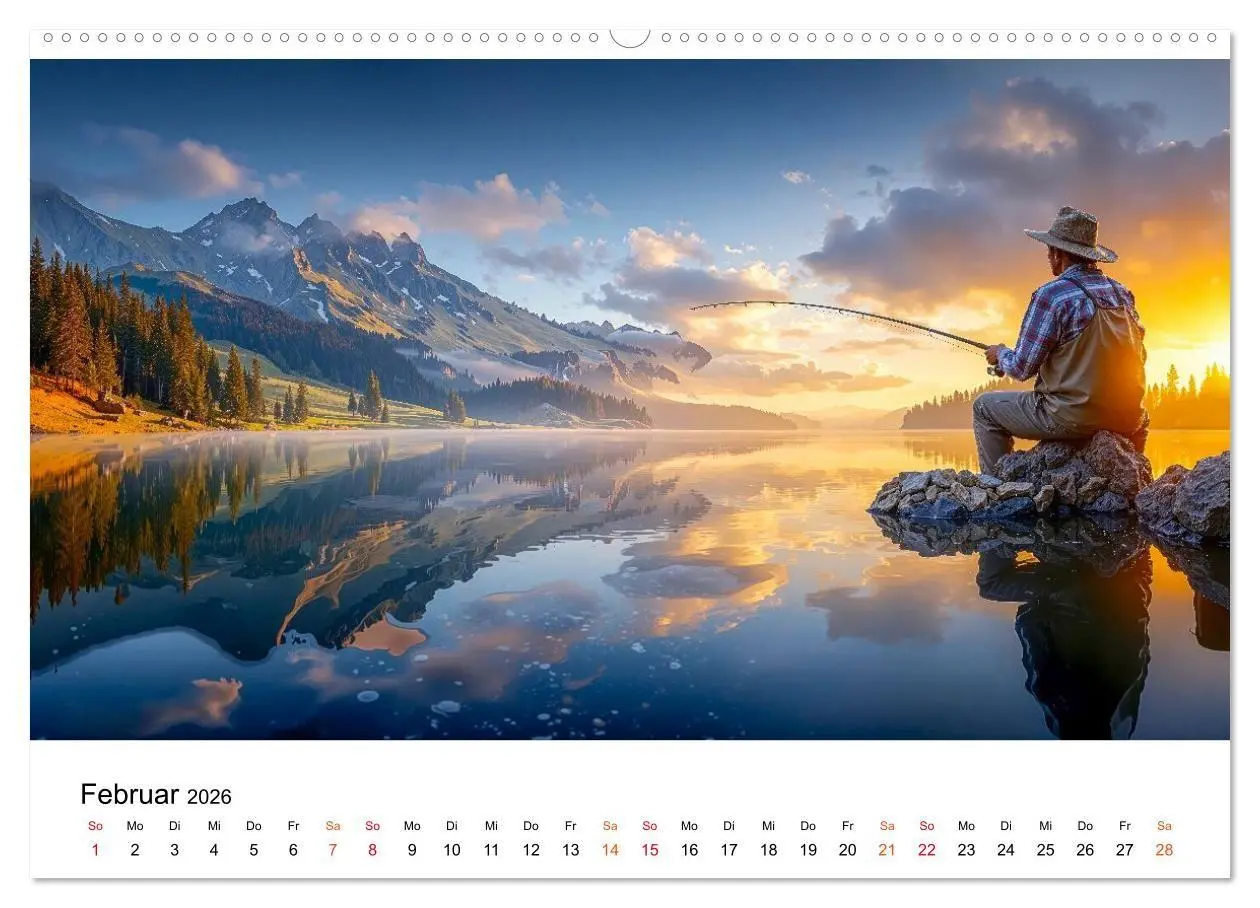 Bild: 9783516665208 | Angeln - der große Fang (Wandkalender 2026 DIN A2 quer), CALVENDO...