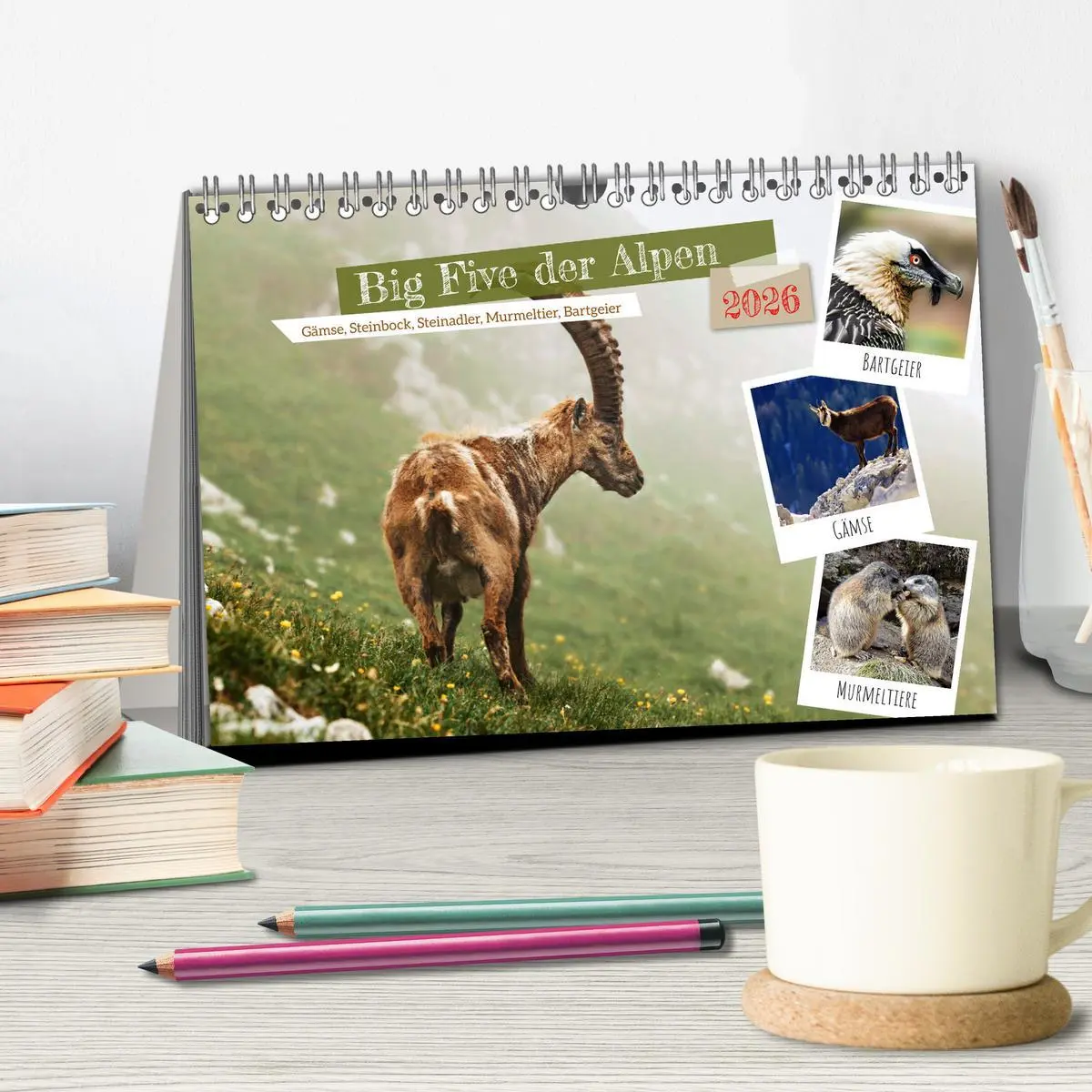 Bild: 9783457495308 | Big Five der Alpen Gämse, Steinbock, Murmeltier, Steinadler,...