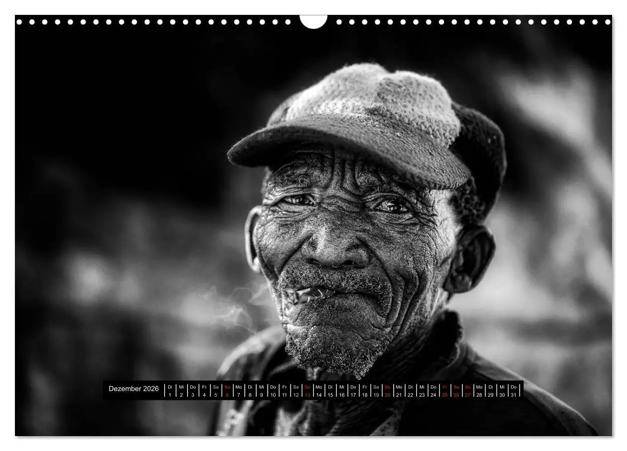 Bild: 9783516035308 | Menschen Afrikas schwarzweiß (Wandkalender 2026 DIN A3 quer),...