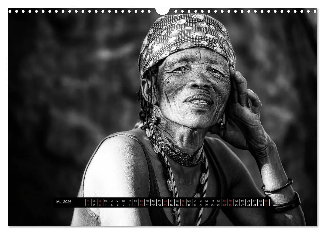 Bild: 9783516035308 | Menschen Afrikas schwarzweiß (Wandkalender 2026 DIN A3 quer),...