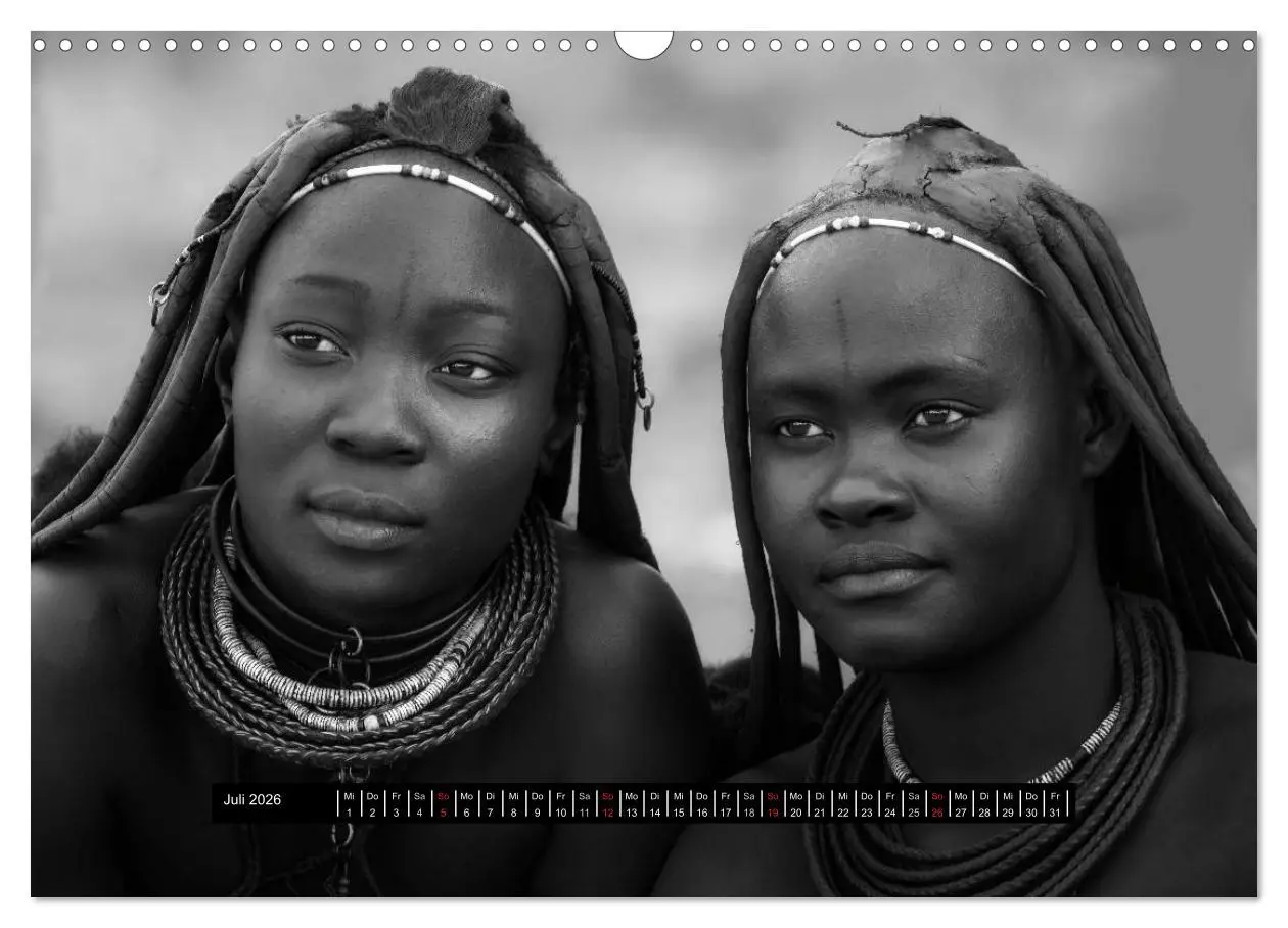 Bild: 9783516035308 | Menschen Afrikas schwarzweiß (Wandkalender 2026 DIN A3 quer),...