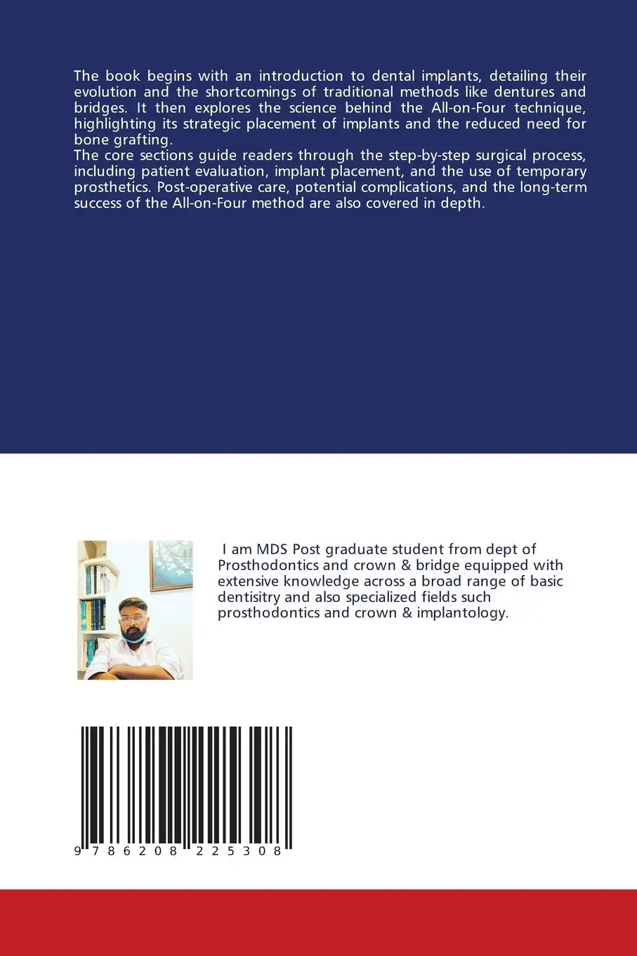 Rückseite: 9786208225308 | ALL ON FOUR IMPLANTS | Avinash Kumar | Taschenbuch | Englisch | 2024