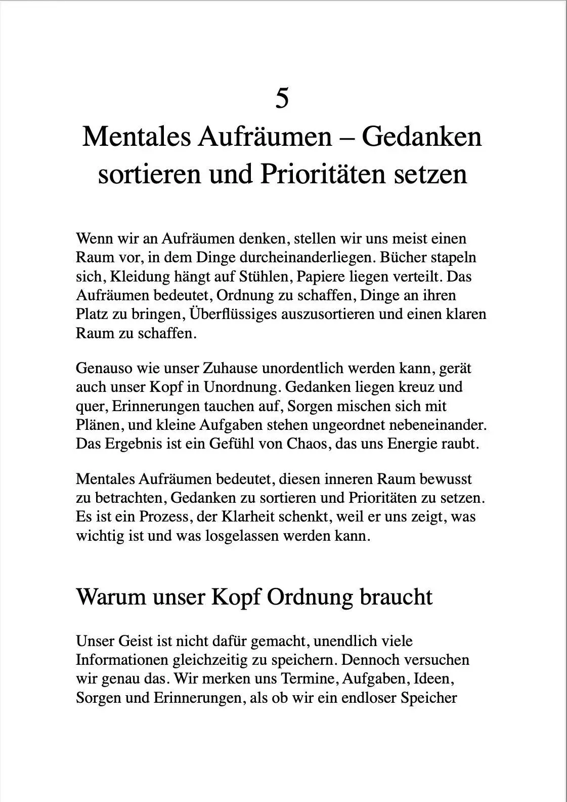 Bild: 9791281365308 | MENTALER MINIMALISMUS | Vanessa Wünsche | Taschenbuch | 124 S. | 2025