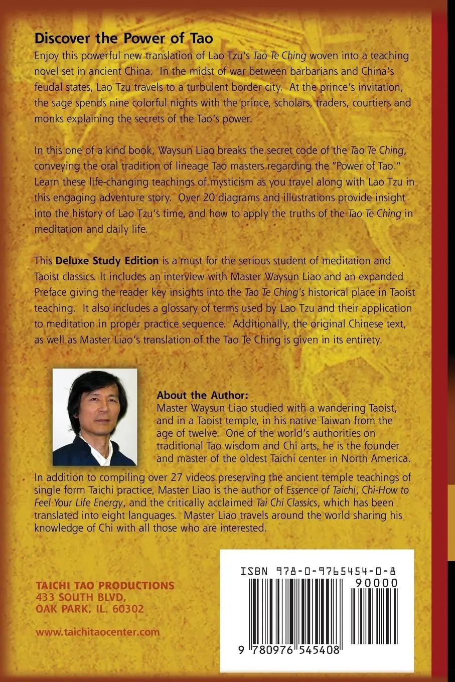 Rückseite: 9780976545408 | Nine Nights with the Taoist Master | Deluxe Study Edition | Liao