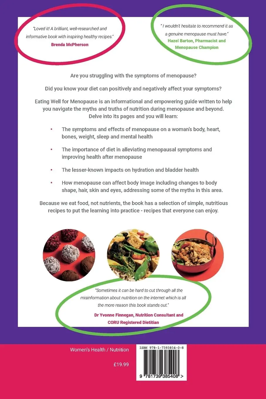 Rückseite: 9781739385408 | Eating Well for Menopause | Laura Wyness (u. a.) | Taschenbuch | 2023
