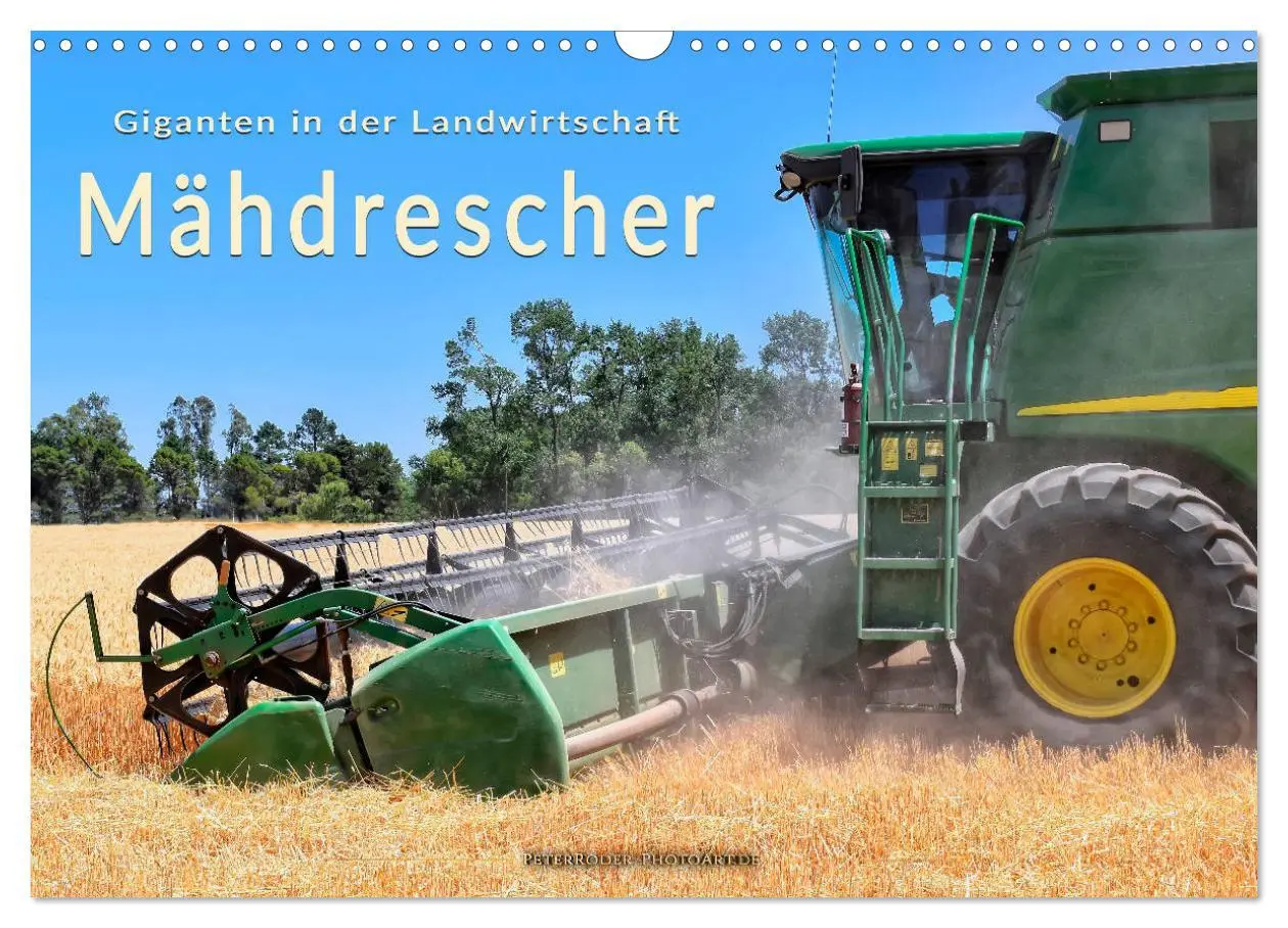 Cover: 9783457935408 | Giganten in der Landwirtschaft - Mähdrescher (Wandkalender 2026 DIN...