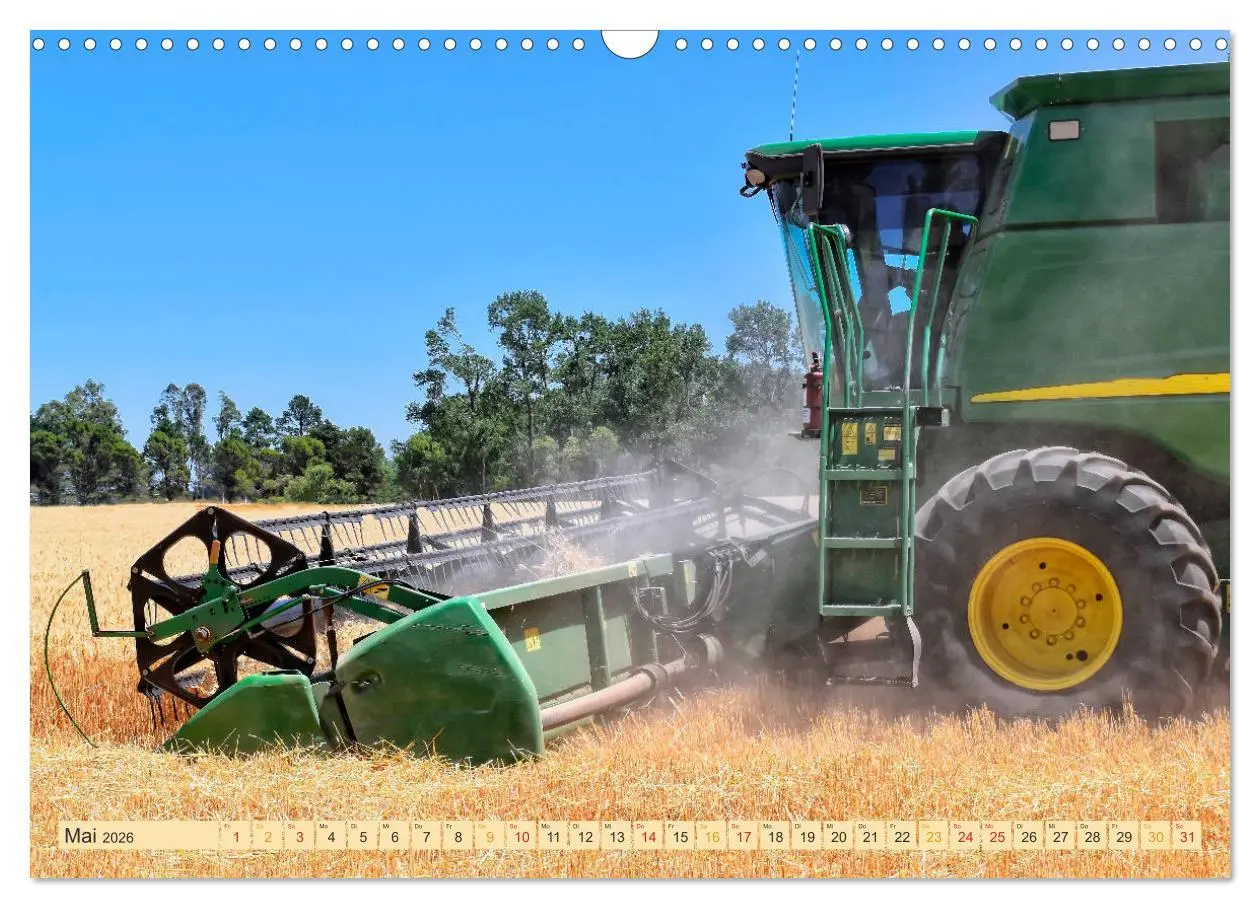 Bild: 9783457935408 | Giganten in der Landwirtschaft - Mähdrescher (Wandkalender 2026 DIN...