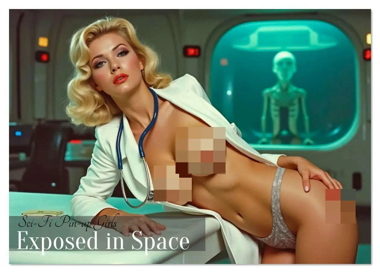 Cover: 9783516645408 | Sci-Fi Pin-up Girls - Exposed in Space (Tischkalender 2026 DIN A5...