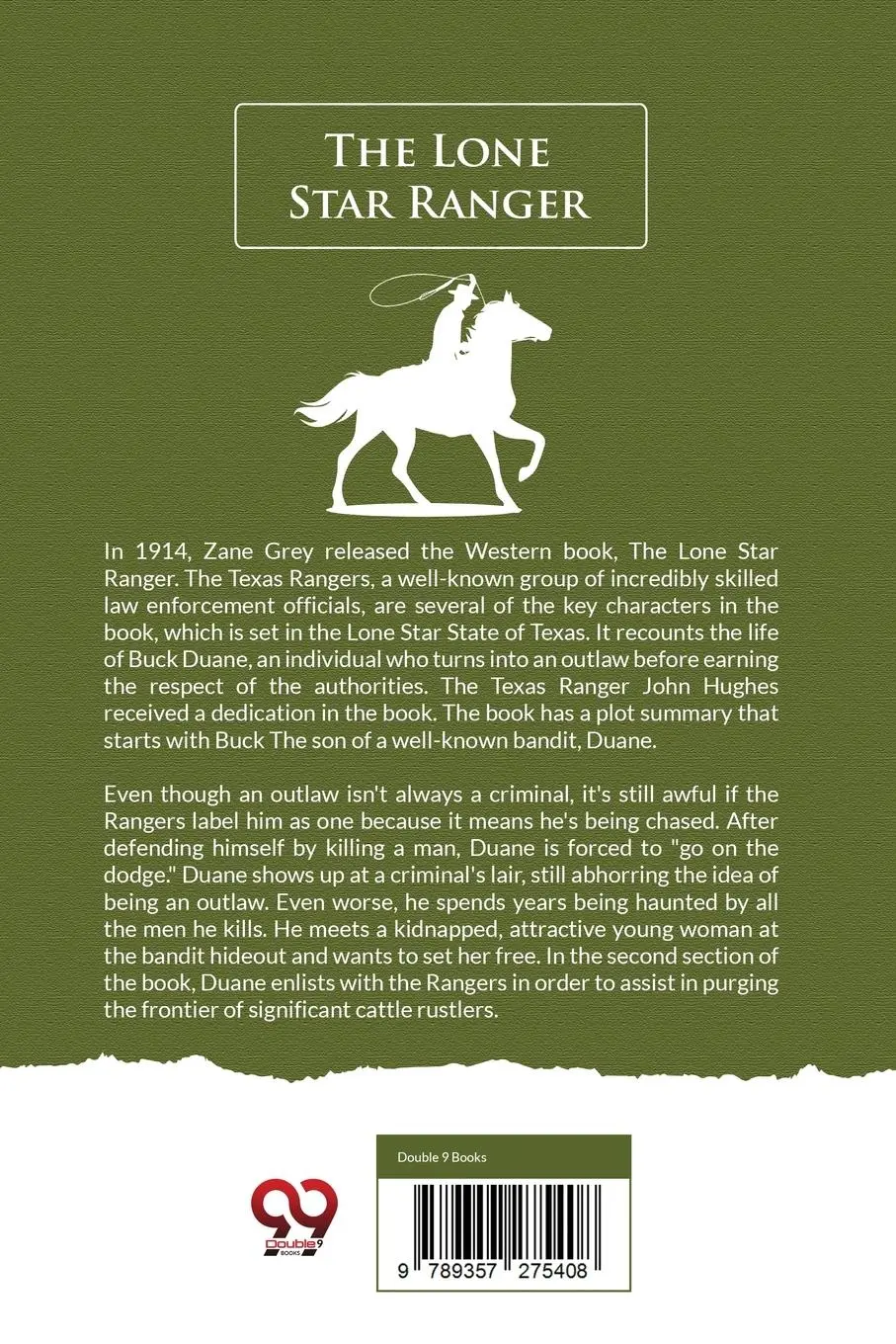 Rückseite: 9789357275408 | The Lone Star Ranger | Zane Grey | Taschenbuch | Englisch | 2022