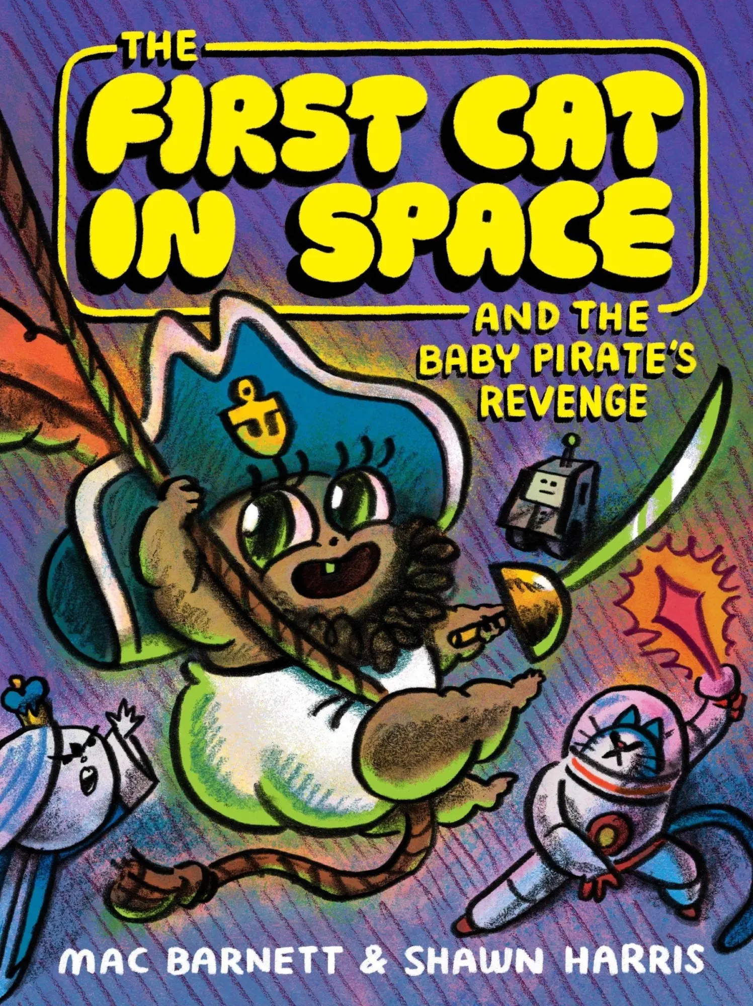 Cover: 9780063415508 | The First Cat in Space and the Baby Pirate's Revenge | A Graphic Novel