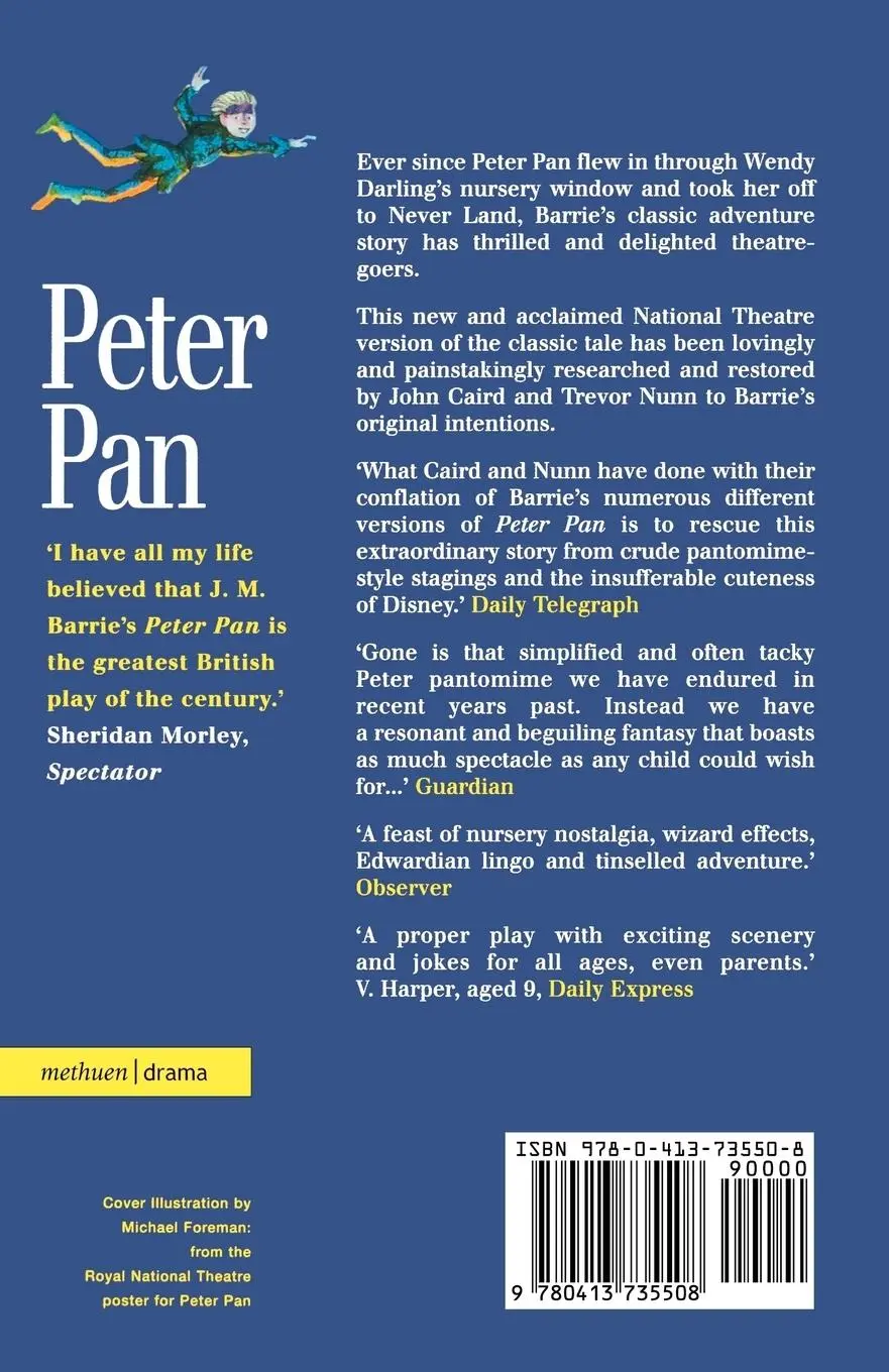 Rückseite: 9780413735508 | Peter Pan | Or the Boy Who Would Not Grow Up: A Fantasy in Five Acts