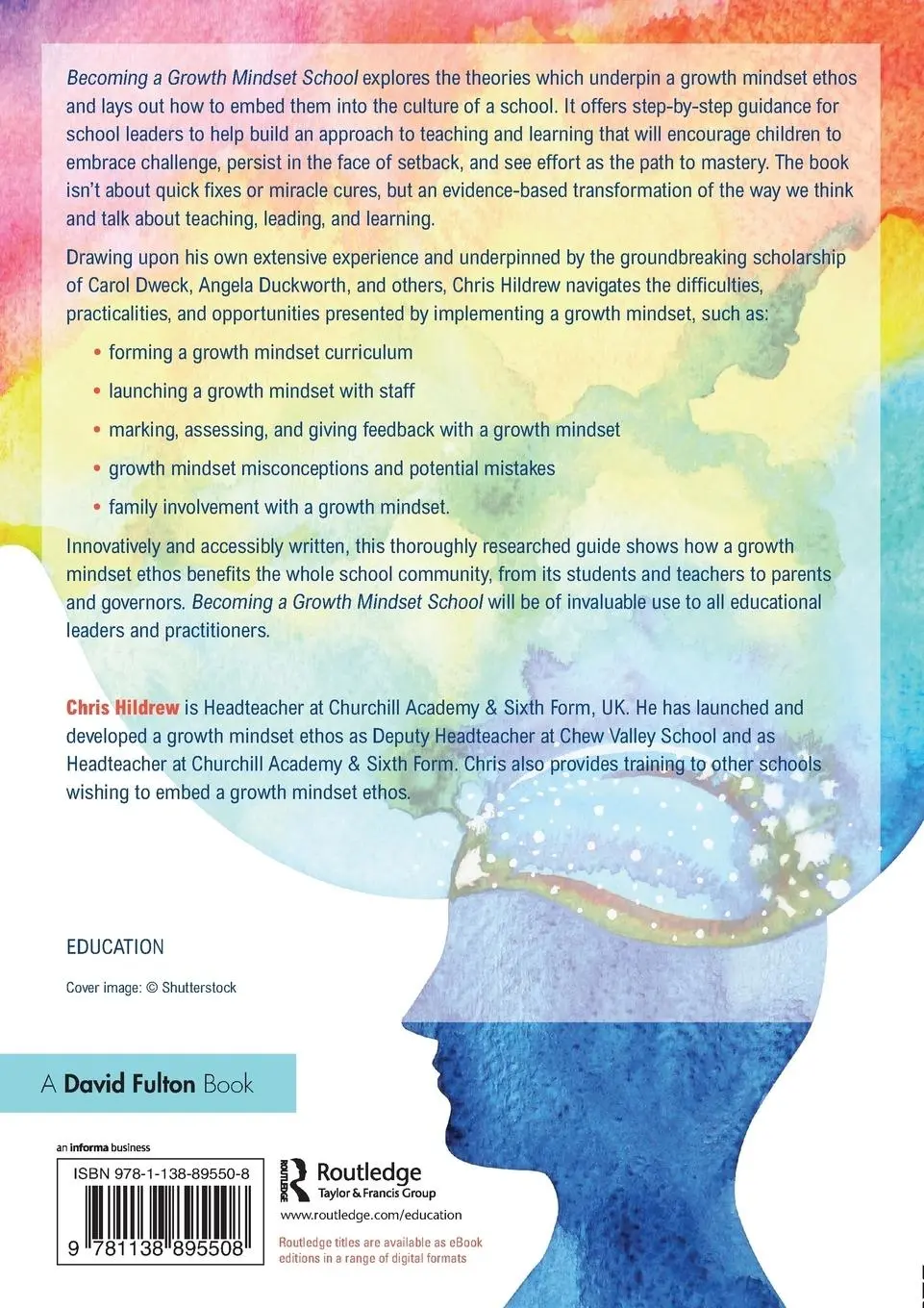 Rückseite: 9781138895508 | Becoming a Growth Mindset School | Chris Hildrew | Taschenbuch | 2018