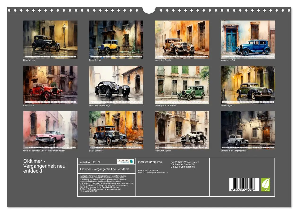 Bild: 9783457475508 | Oldtimer - Vergangenheit neu entdeckt (Wandkalender 2026 DIN A3...