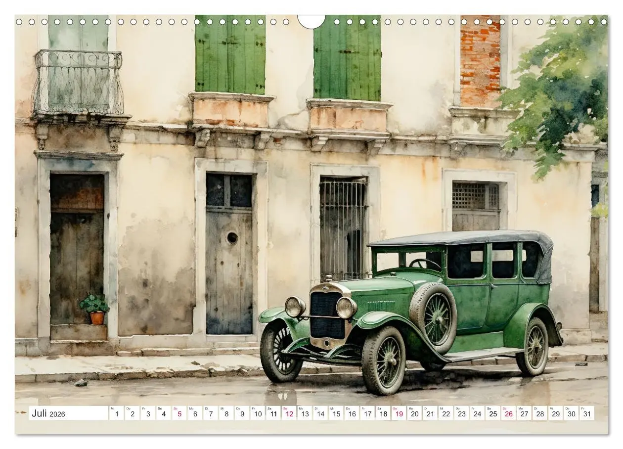 Bild: 9783457475508 | Oldtimer - Vergangenheit neu entdeckt (Wandkalender 2026 DIN A3...