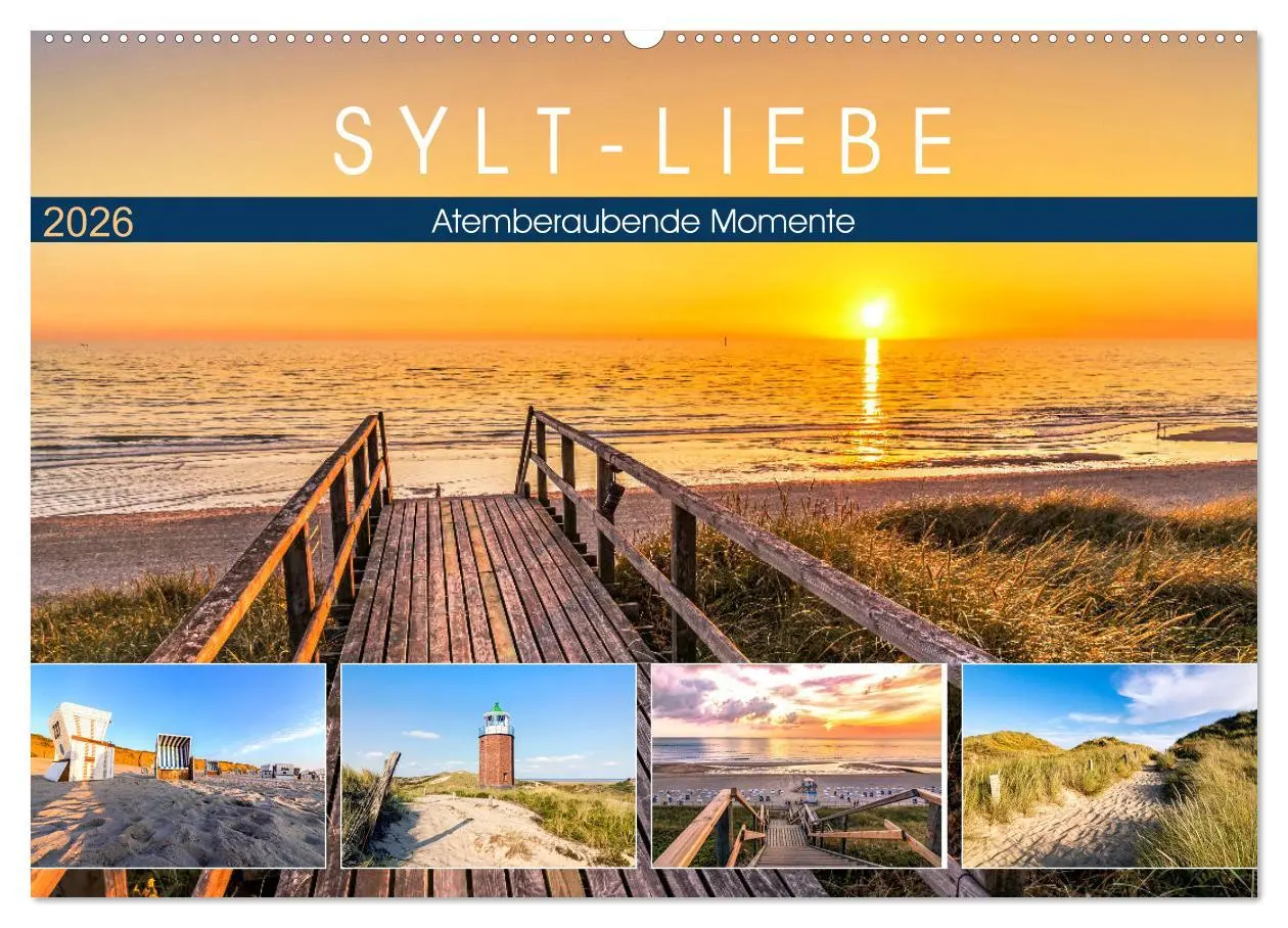 Cover: 9783457785508 | SYLT-LIEBE Atemberaubende Momente (Wandkalender 2026 DIN A2 quer),...