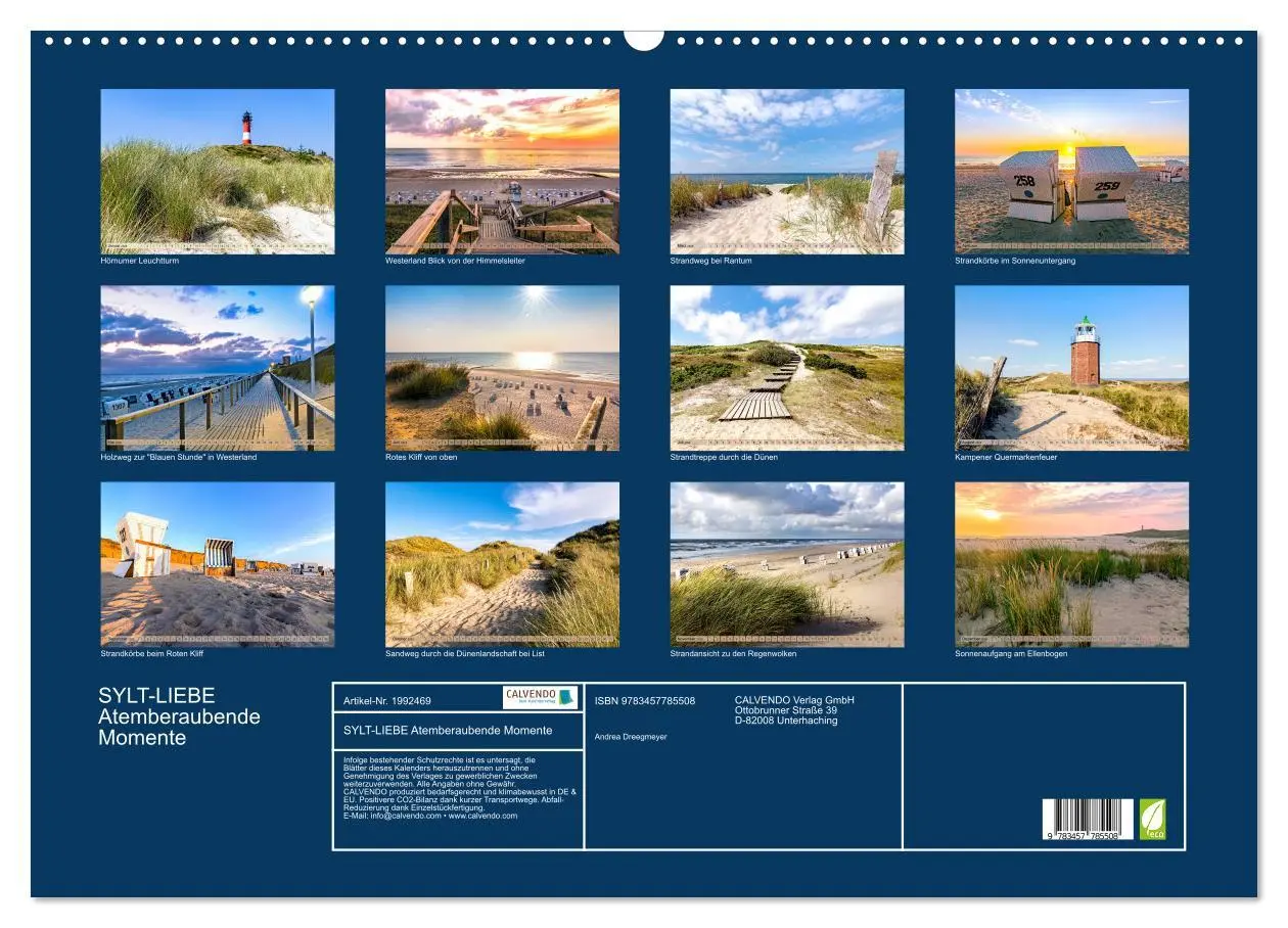 Bild: 9783457785508 | SYLT-LIEBE Atemberaubende Momente (Wandkalender 2026 DIN A2 quer),...