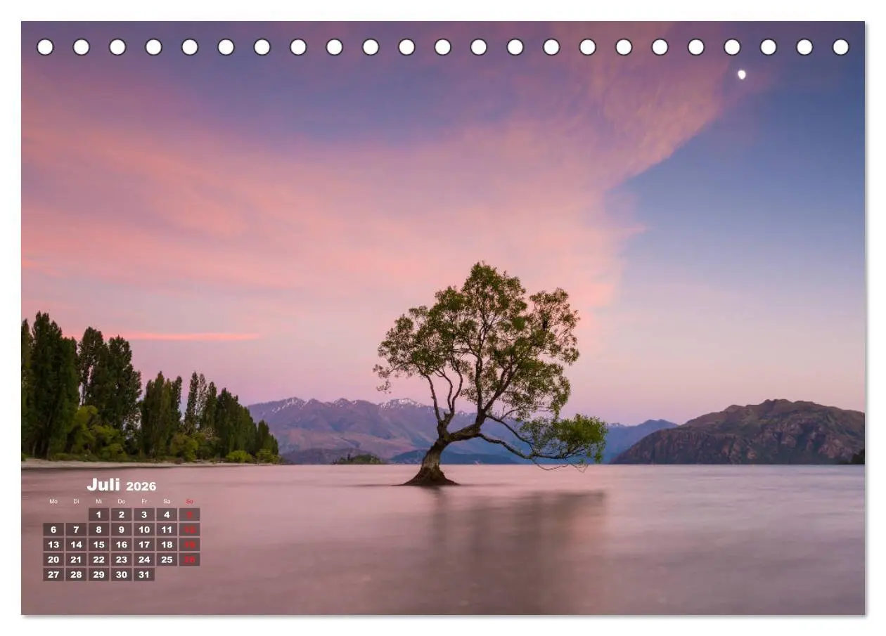 Bild: 9783457925508 | Traumland Neuseeland (Tischkalender 2026 DIN A5 quer), CALVENDO...